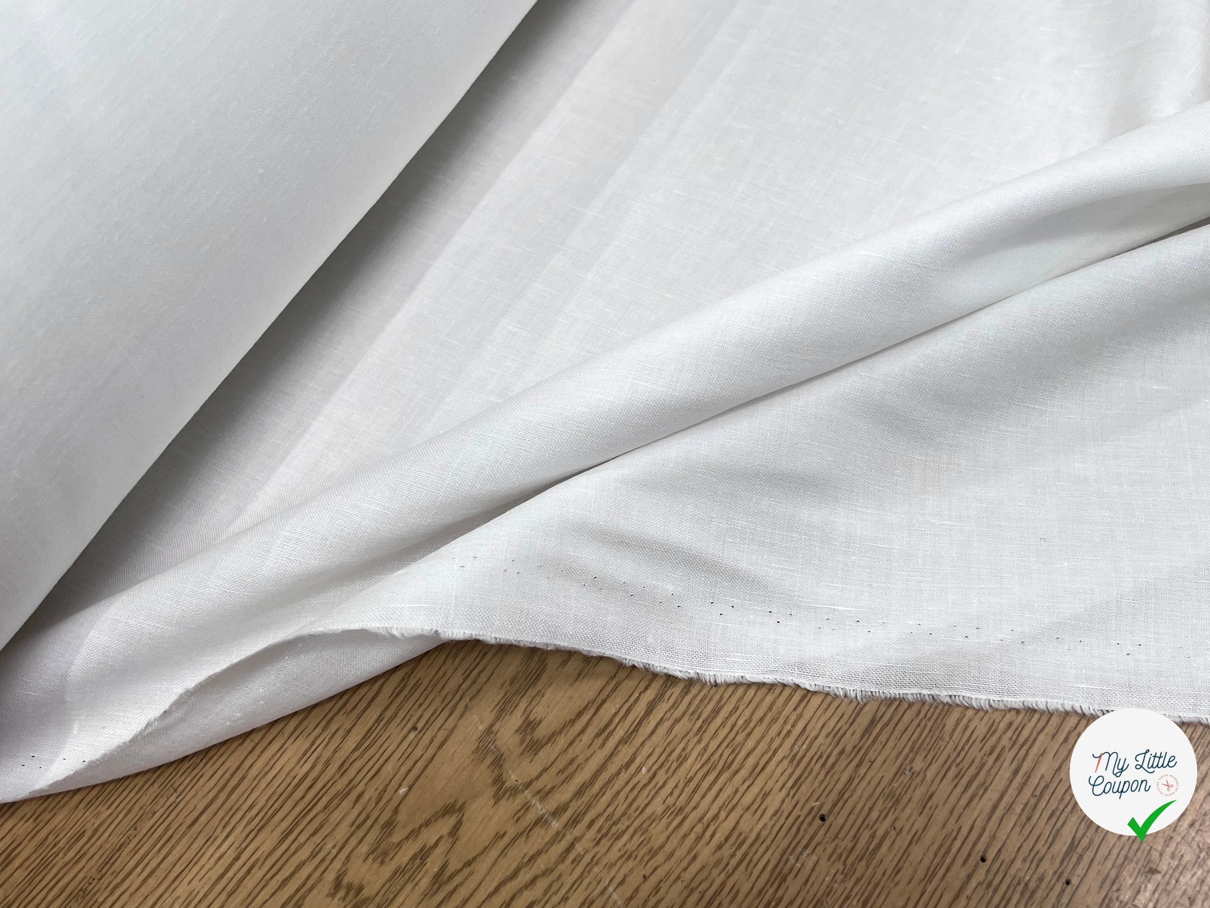 LIN VISCOSE BLANC PURE 70% LIN - My Little Coupon