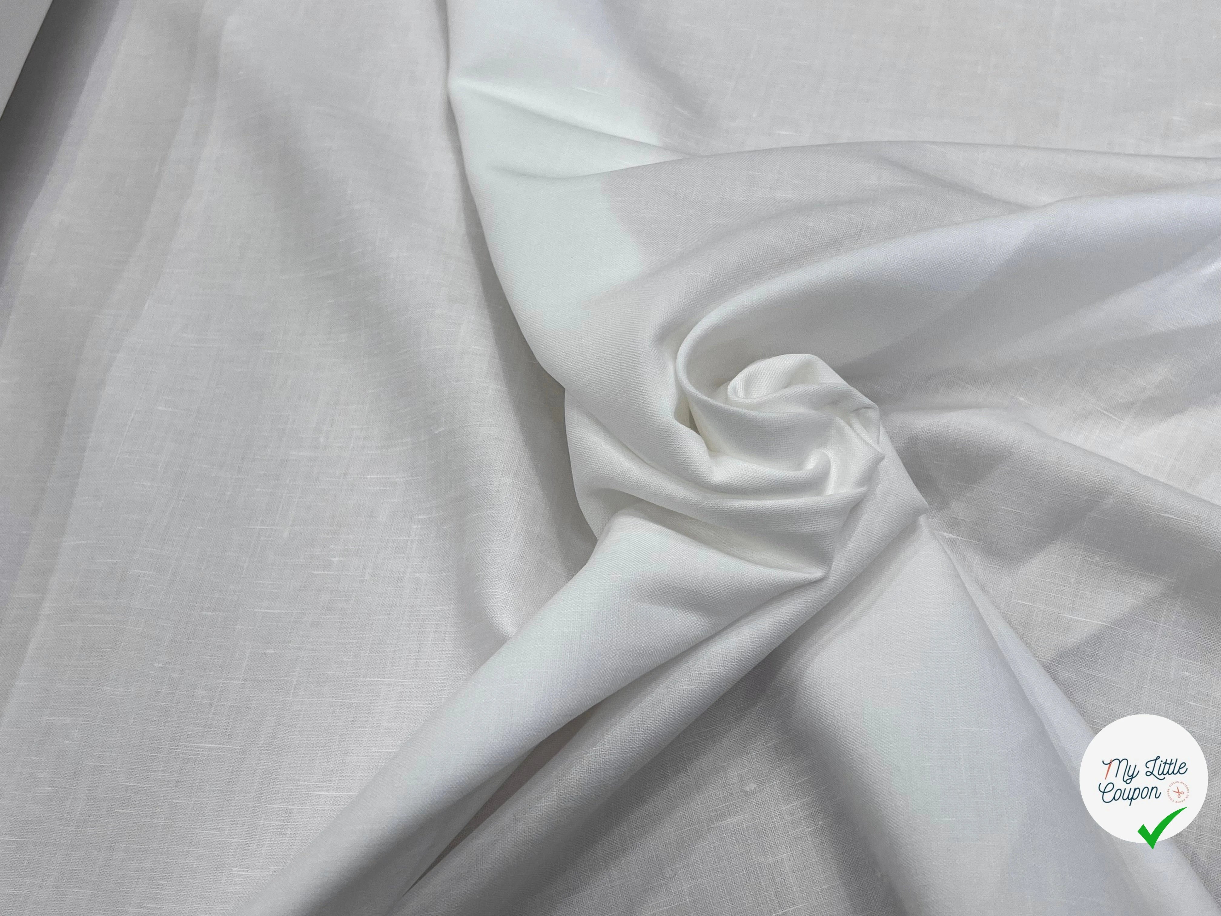 LIN VISCOSE BLANC PURE 70% LIN - My Little Coupon