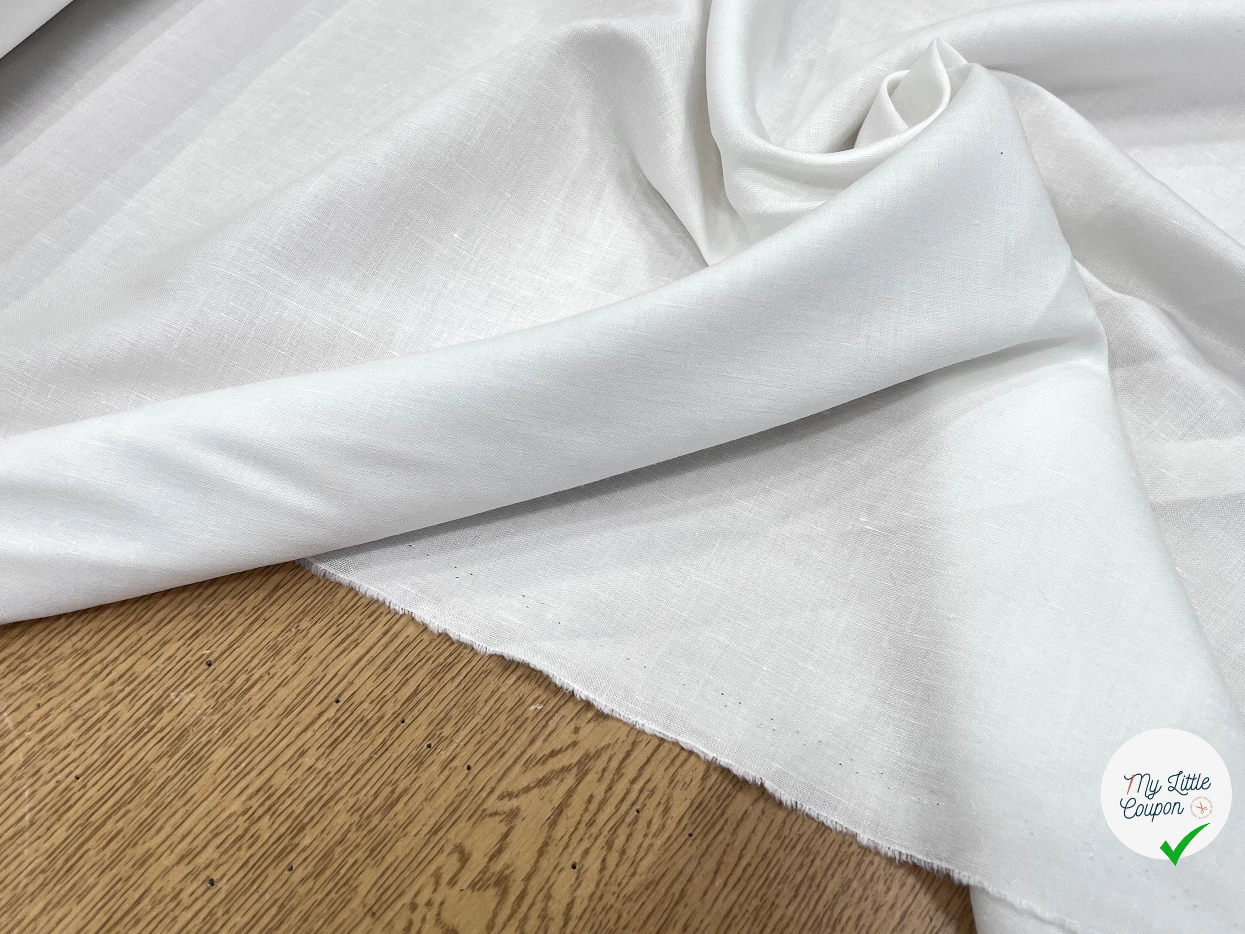 LIN VISCOSE BLANC PURE 70% LIN - My Little Coupon
