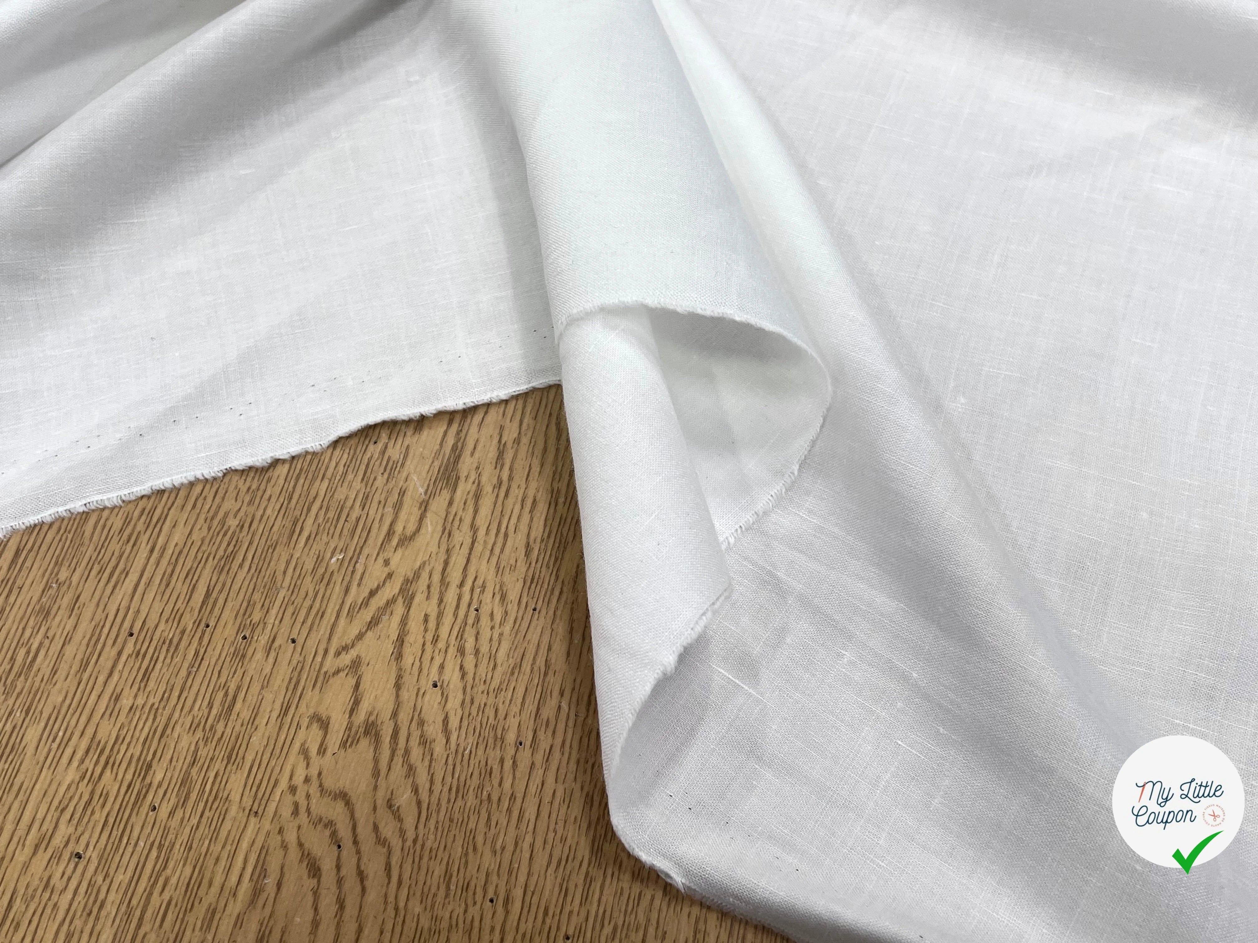 LIN VISCOSE BLANC PURE 70% LIN - My Little Coupon