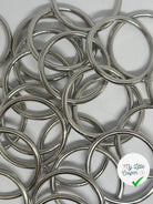 LOT DE 2 ANNEAUX CEINTURE ARGENTE 40MM - My Little Coupon