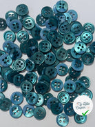 LOT DE 5 BOUTONS À 4 TROUS BLEU INDIGO - My Little Coupon