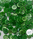 LOT DE 5 BOUTONS À 4 TROUS VERT POMME - My Little Coupon