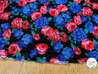 LUREX YORYU FOND NOIR ROSE BLEUES ET ROUGES - My Little Coupon