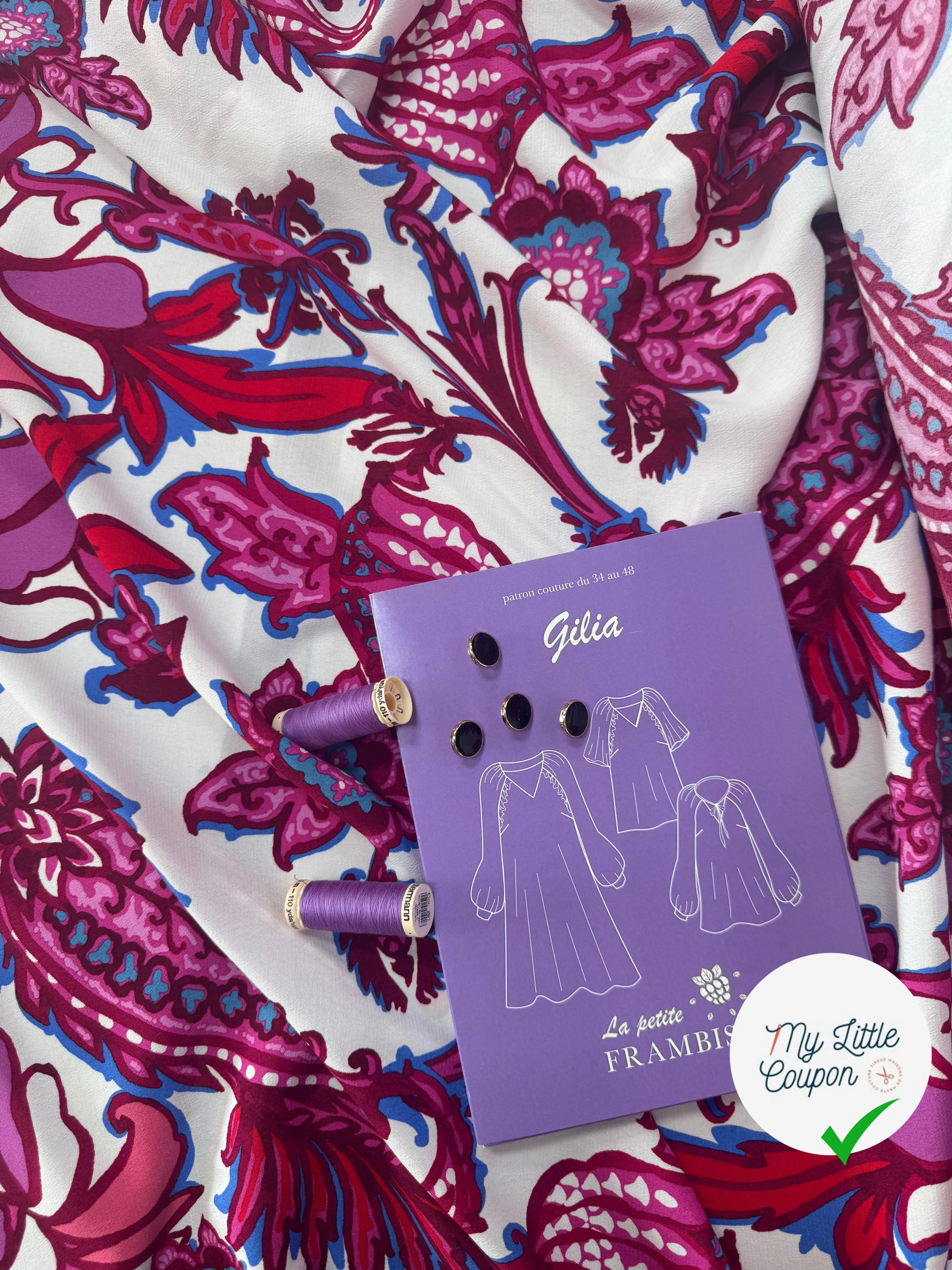 La Robe Gilia de La Petite Frambise en crêpe marocain viscose - My Little Coupon