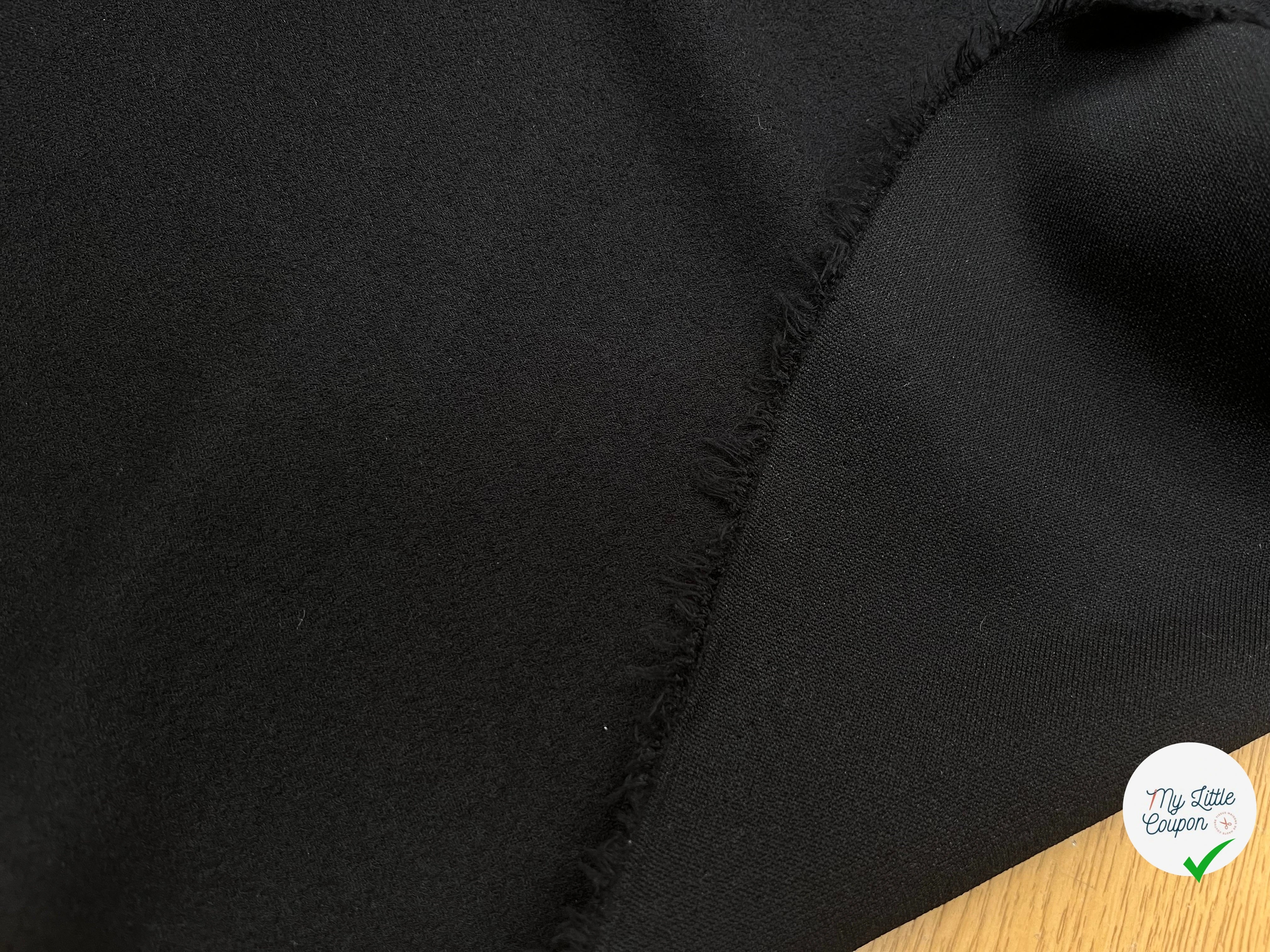 MAILLE 50% VISCOSE BLACK 148CM - My Little Coupon