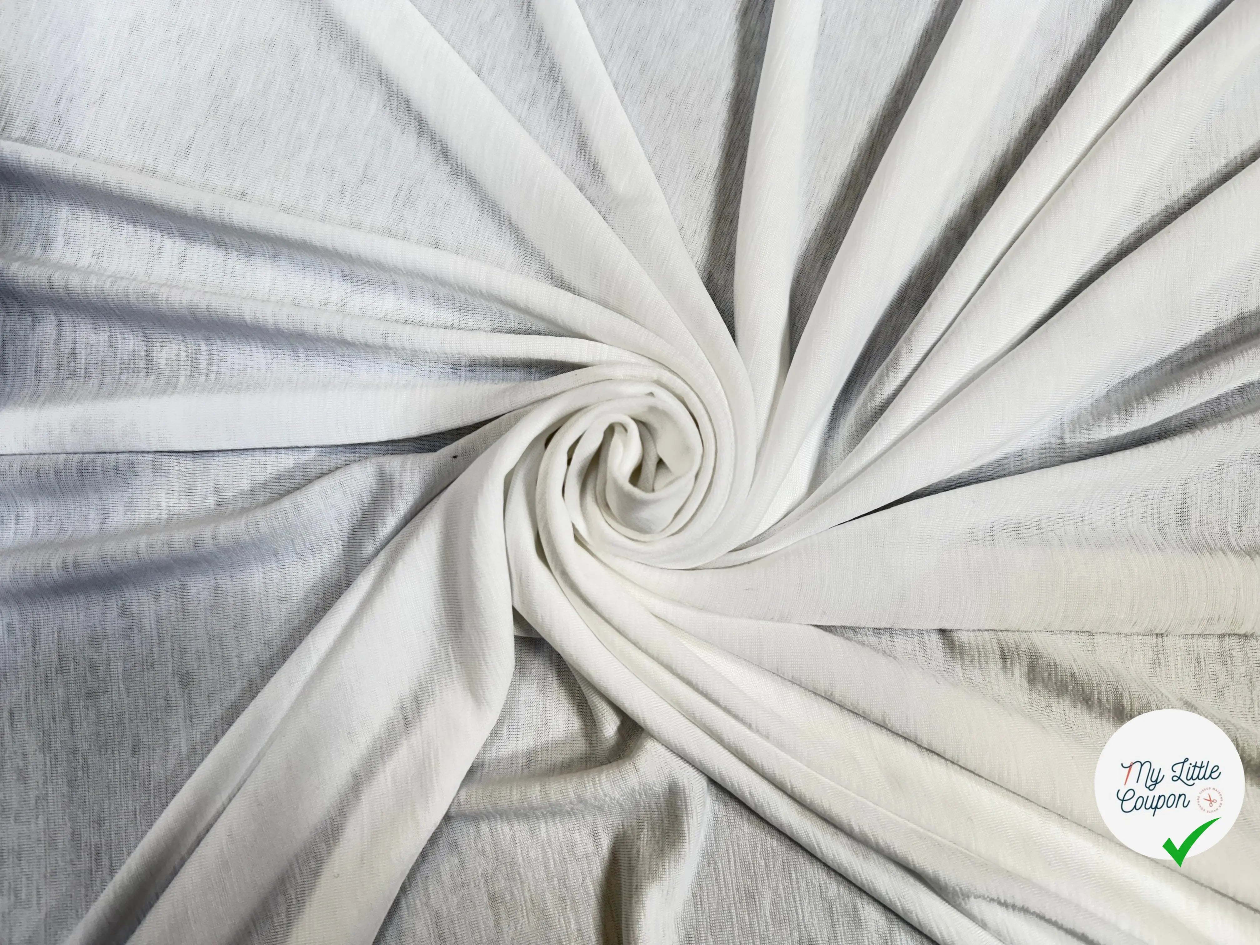 MAILLE BLANC VISCOSE - My Little Coupon