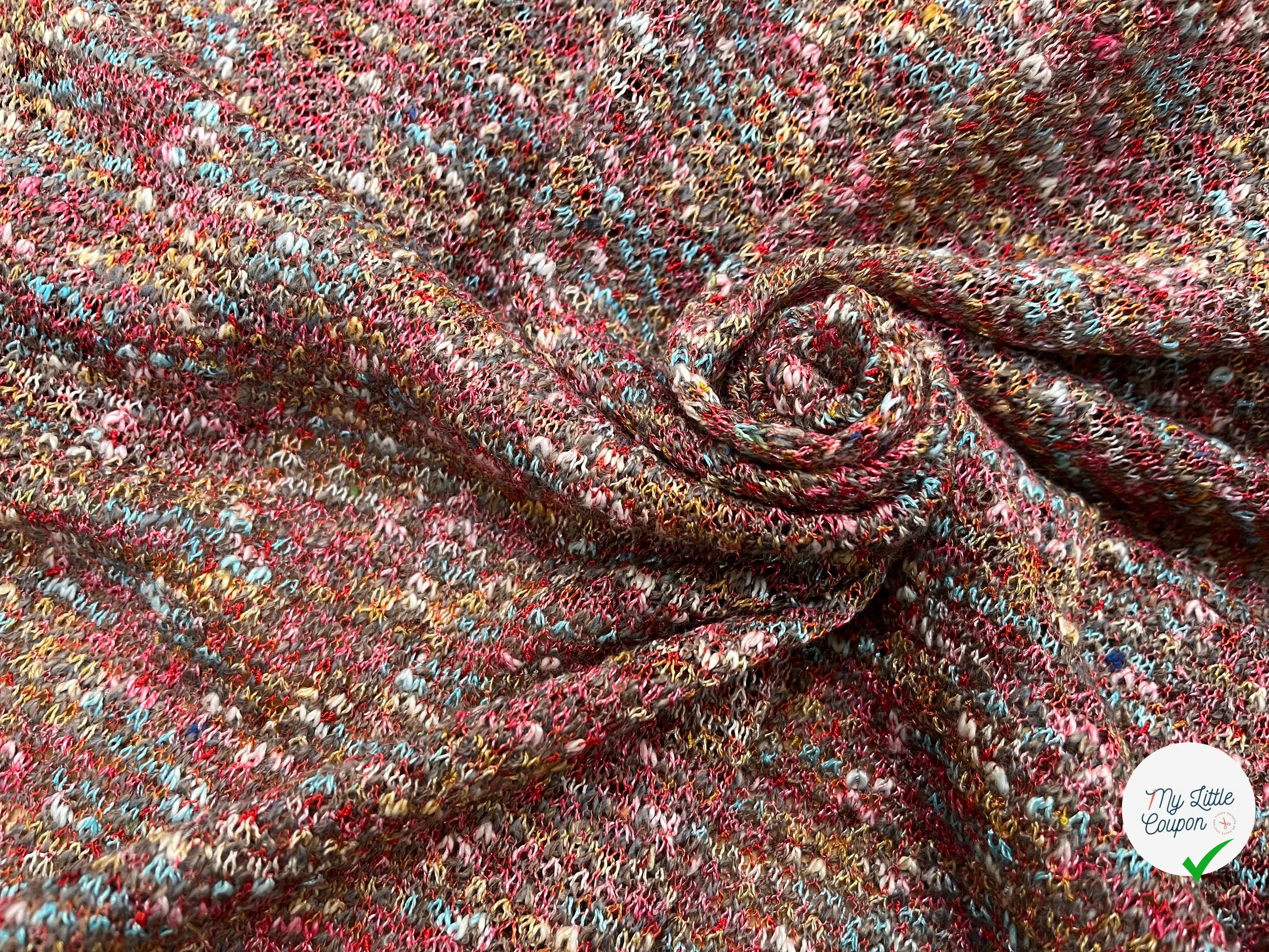 MAILLE BOUCLETTE TENDANCE ROUGE - My Little Coupon