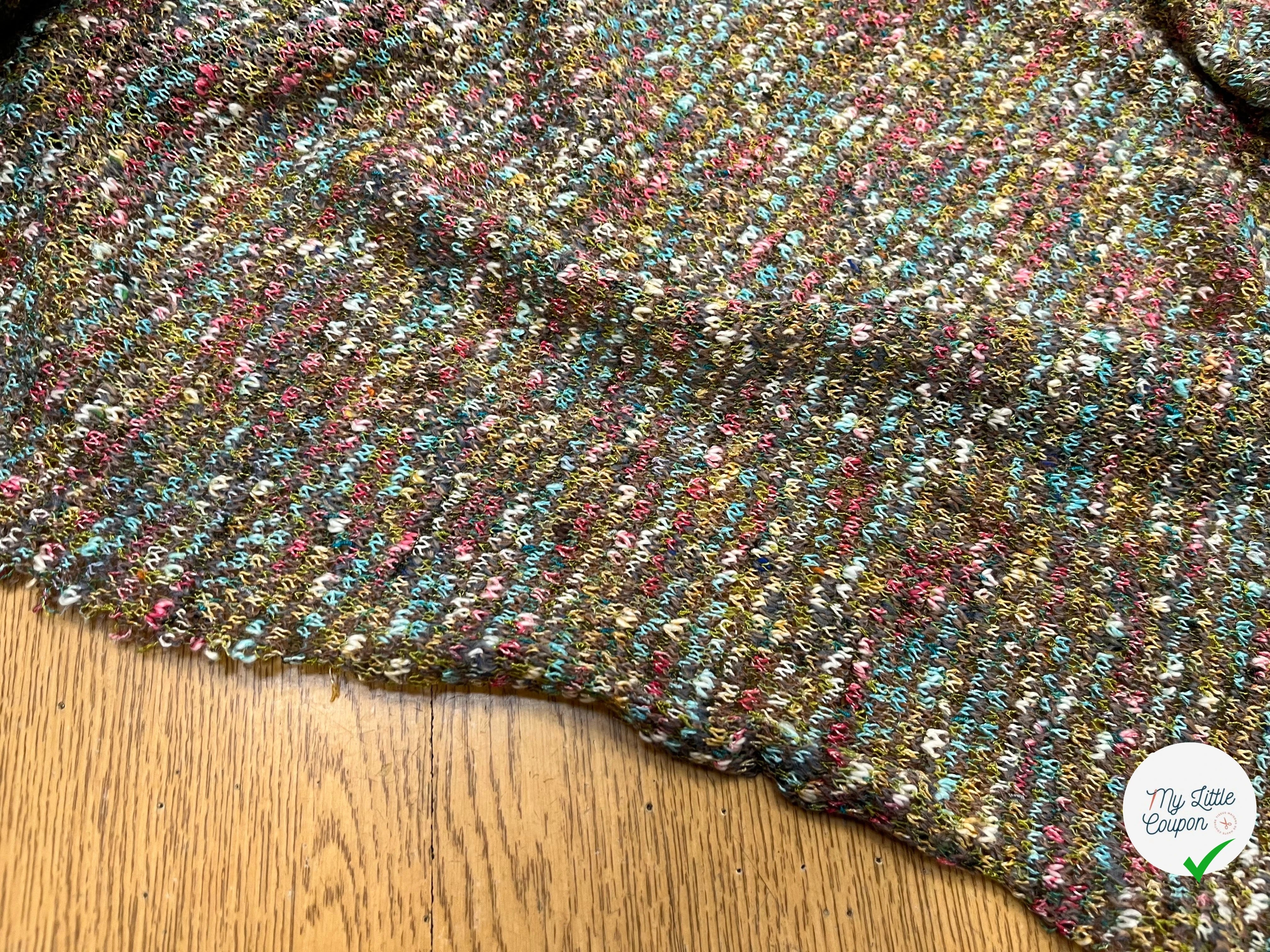 MAILLE BOUCLETTE TENDANCE VERT - My Little Coupon