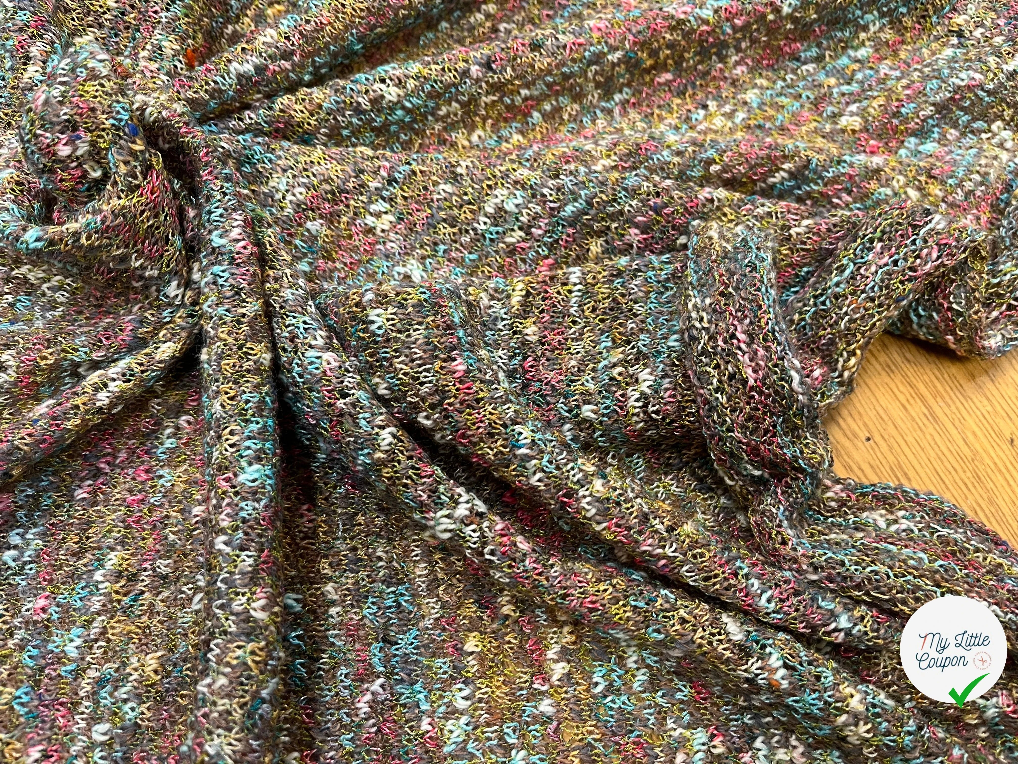 MAILLE BOUCLETTE TENDANCE VERT - My Little Coupon