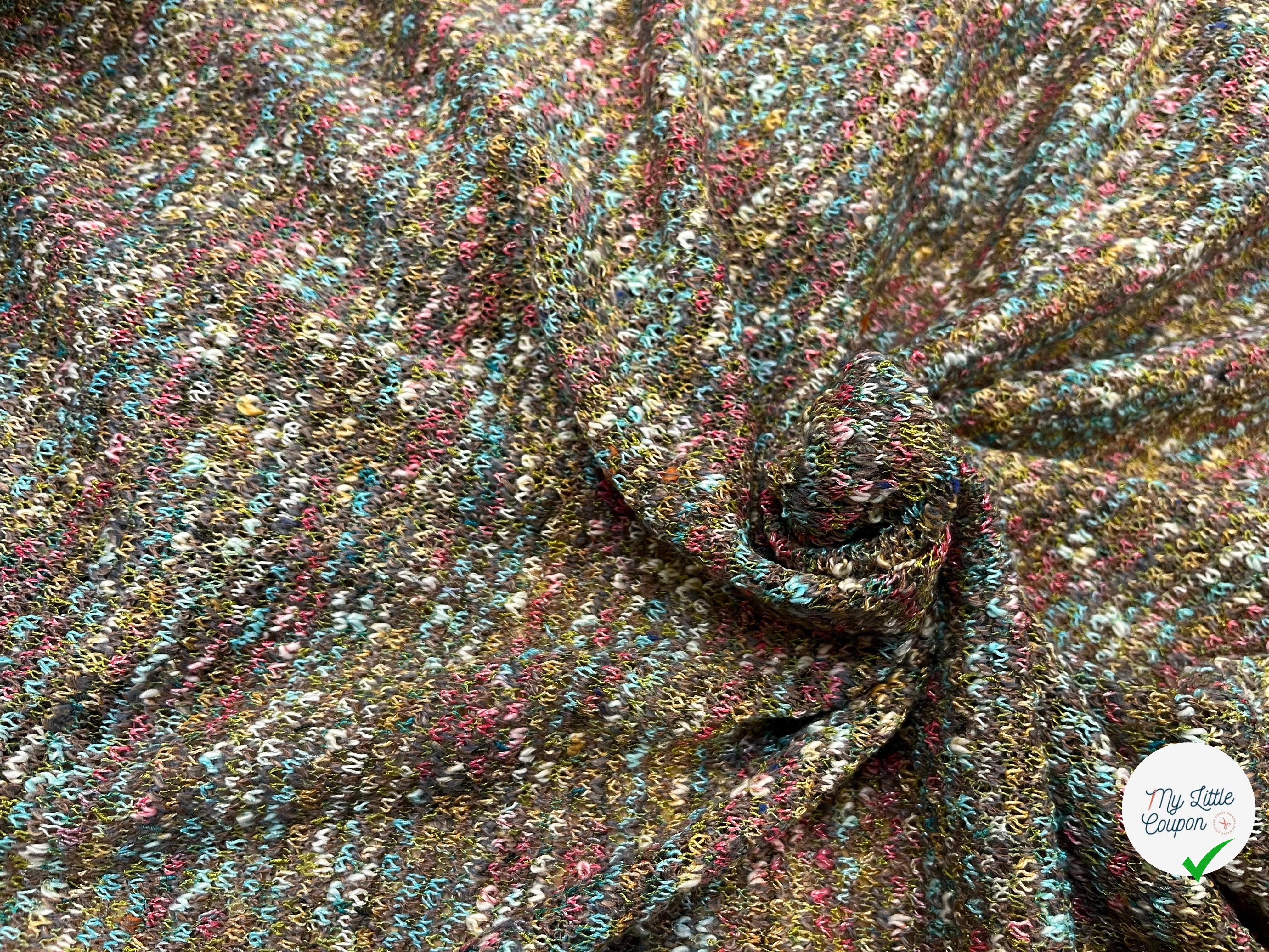 MAILLE BOUCLETTE TENDANCE VERT - My Little Coupon