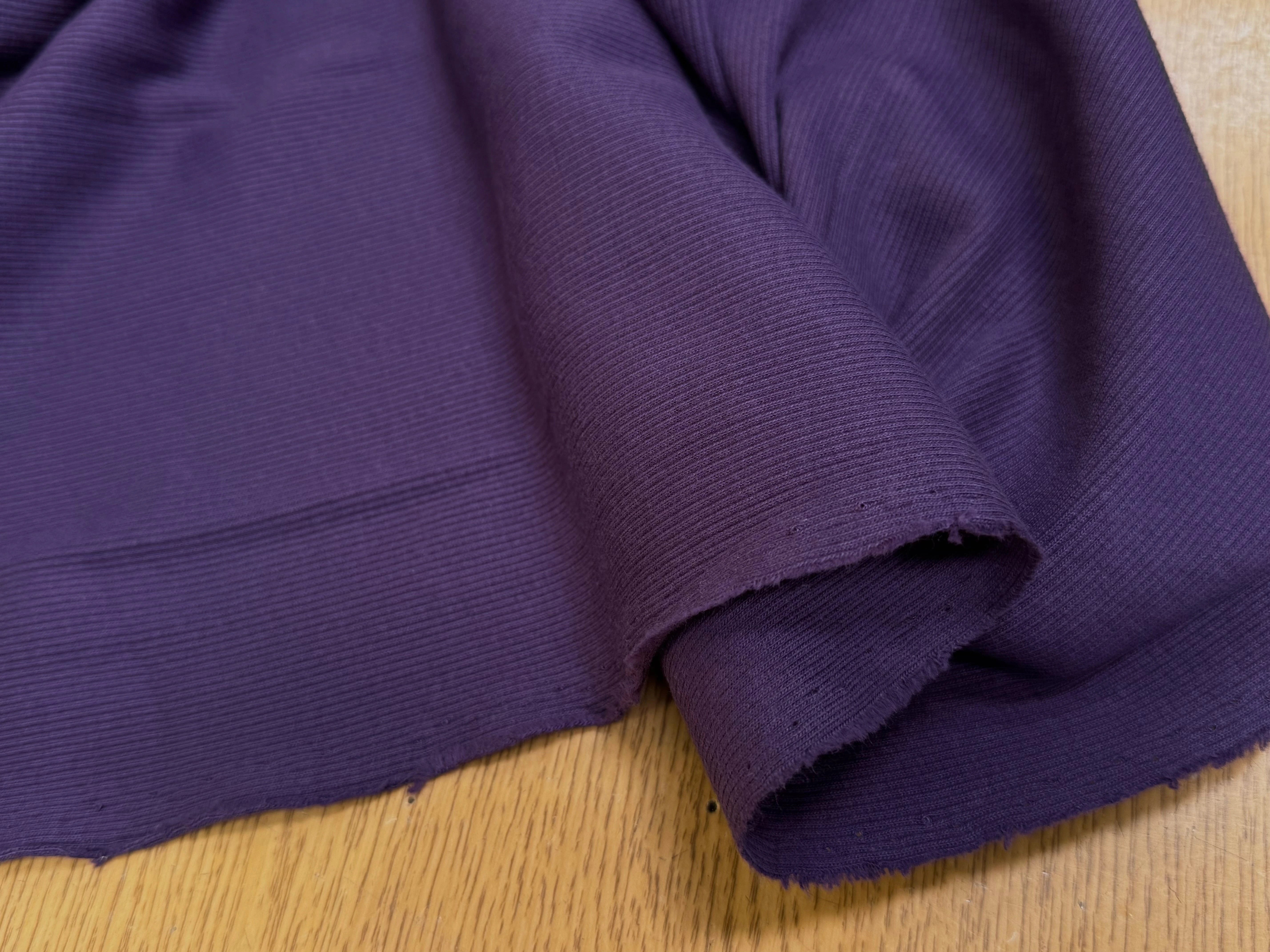 MAILLE COTON CÔTE 1X1  STRETCH NAVY - My Little Coupon