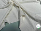 MAILLE COTON LOURD GRATÉE BELLE TENUE BLANC - My Little Coupon