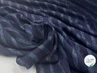 MAILLE COTON LOURDE RAYURES BLEU SUR BLEU - My Little Coupon - tissu - coudre