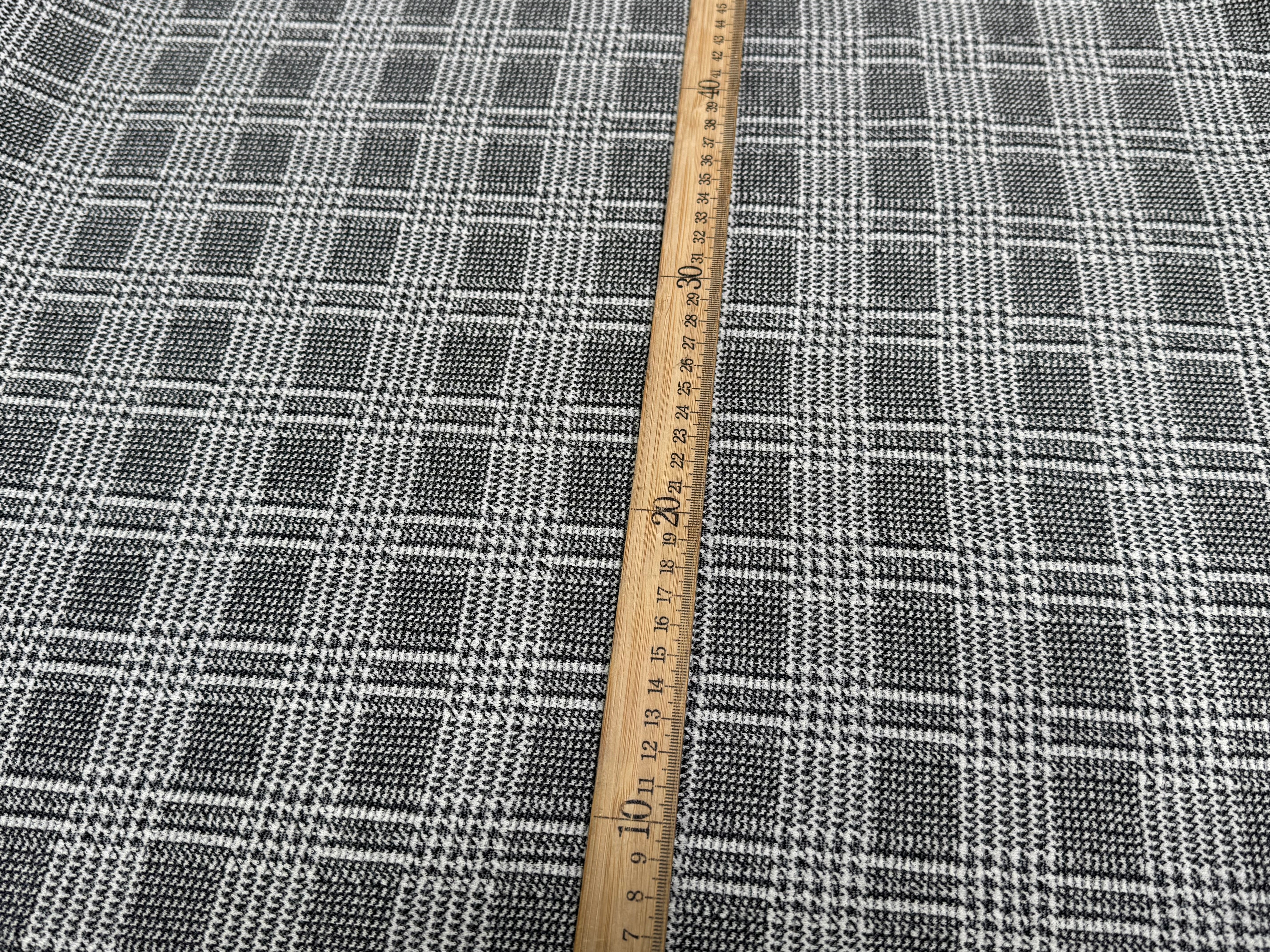 MAILLE COTON PRINCE DE GALLES BLANC NOIR - My Little Coupon