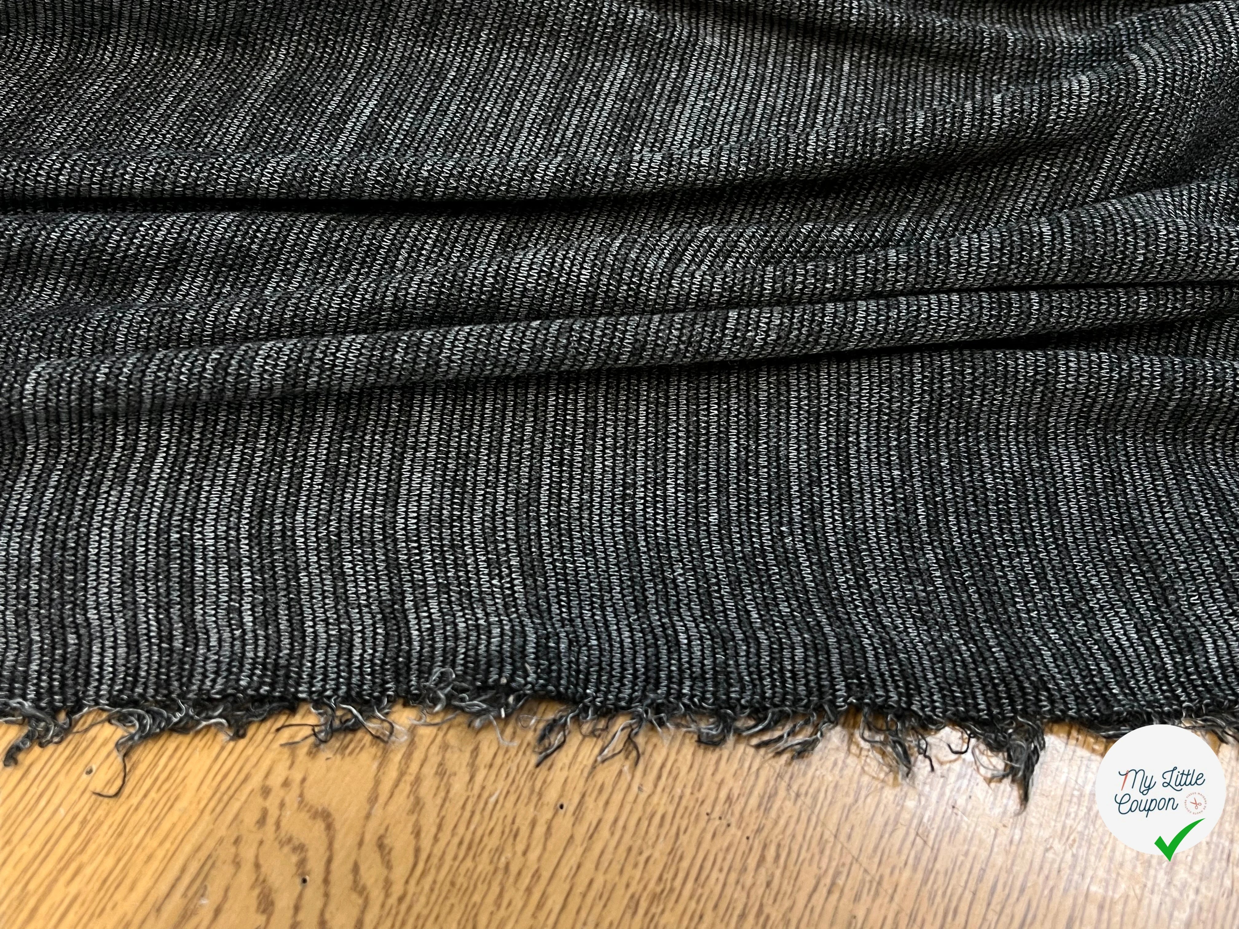 MAILLE COTON ULTRA STRETCH GRIS 150CM - My Little Coupon