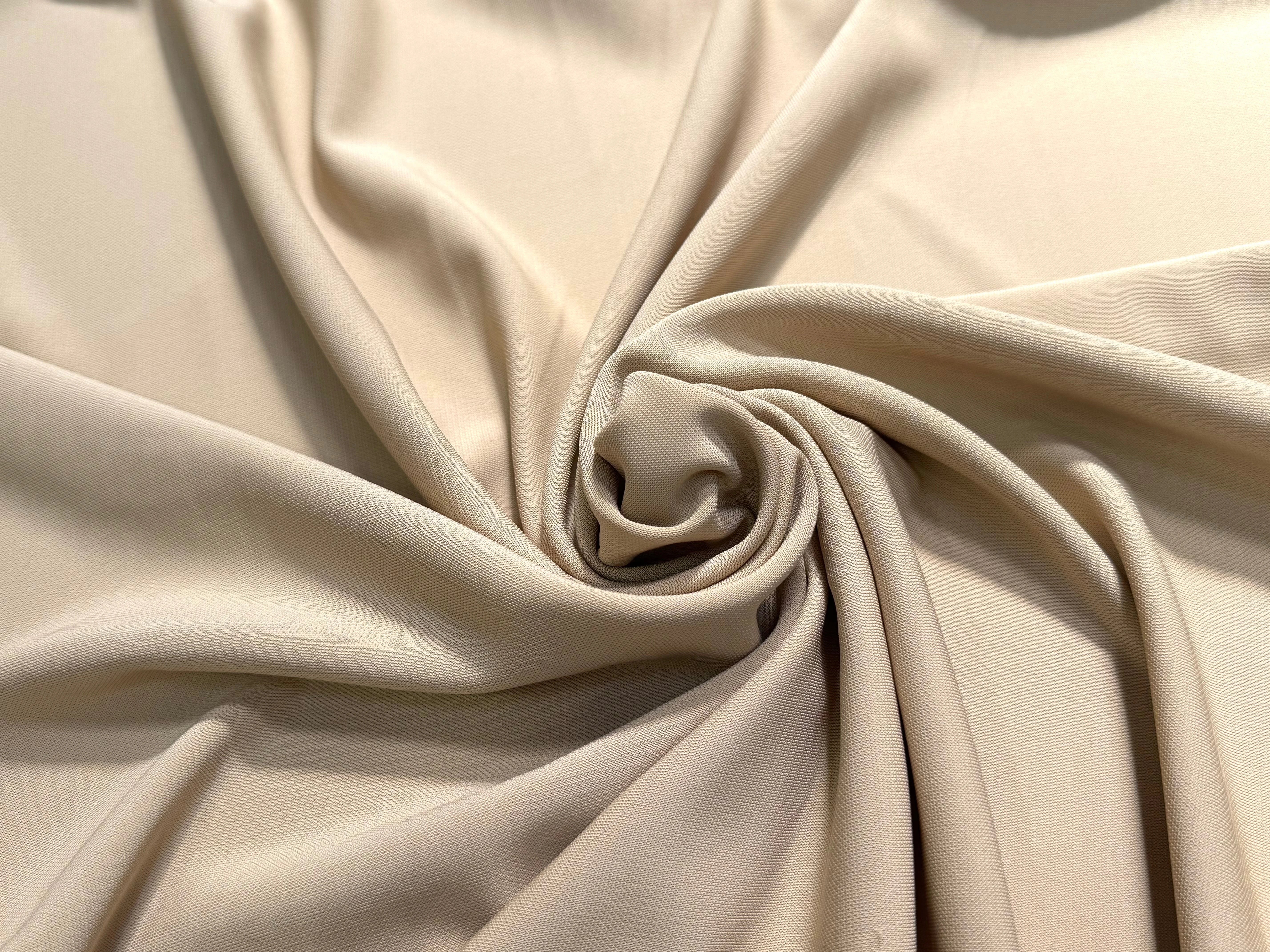 MAILLE CREPÉE STRETCH BEIGE CRÈME - My Little Coupon