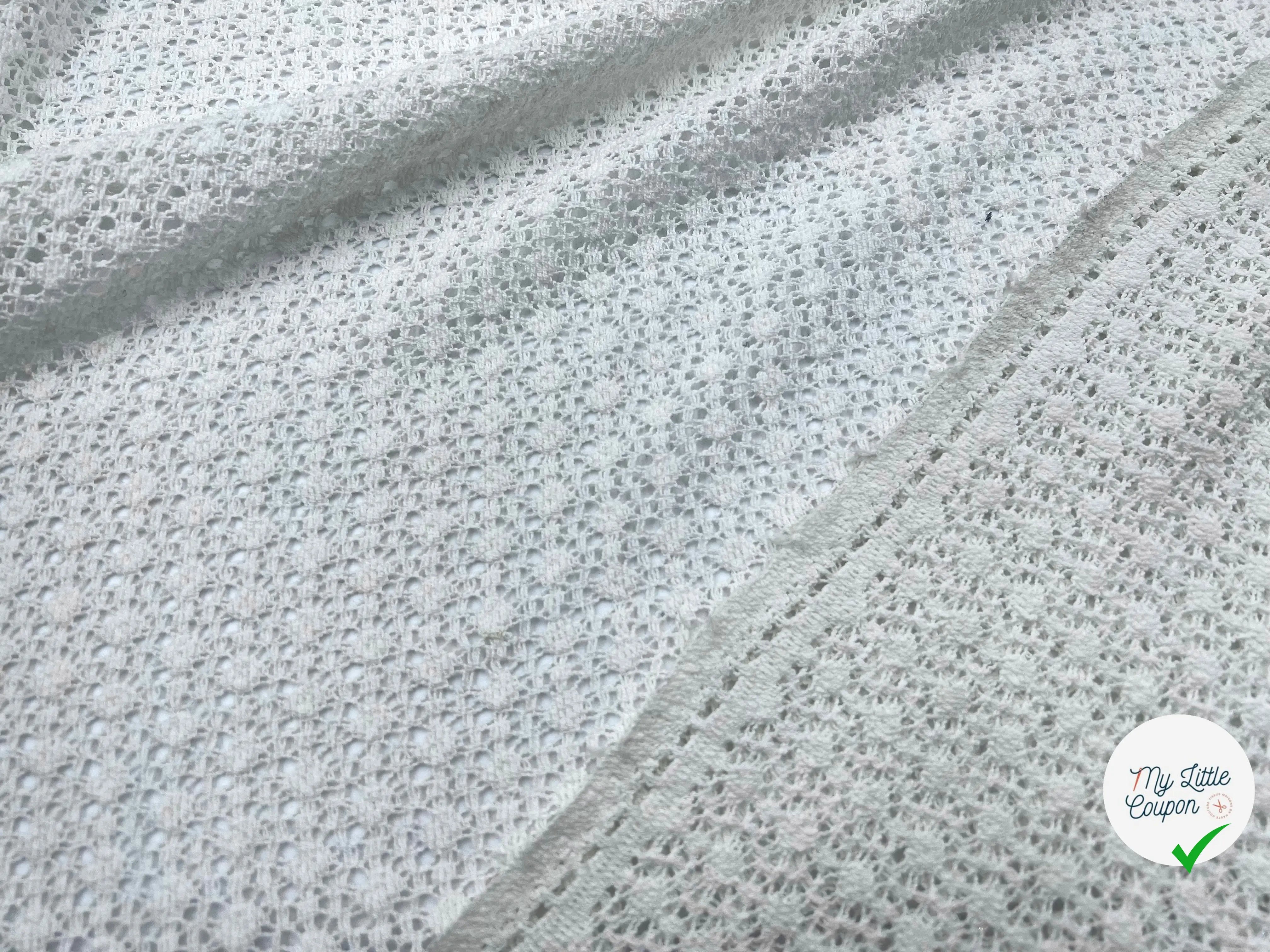 MAILLE DE COTON AJOURÉE - My Little Coupon - tissu - coudre