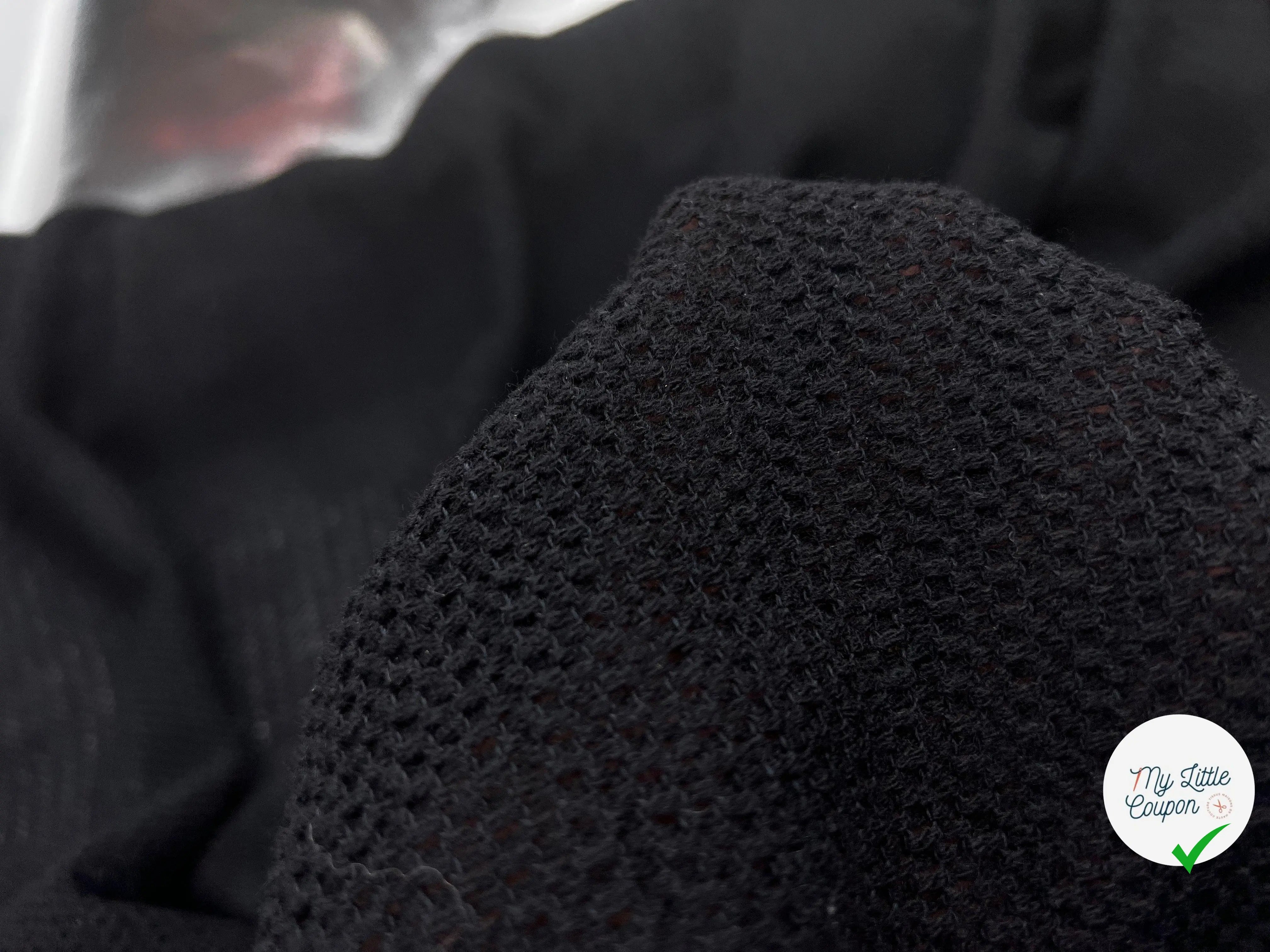 MAILLE DE LAINE FAÇON TRICOT - My Little Coupon - tissu - coudre