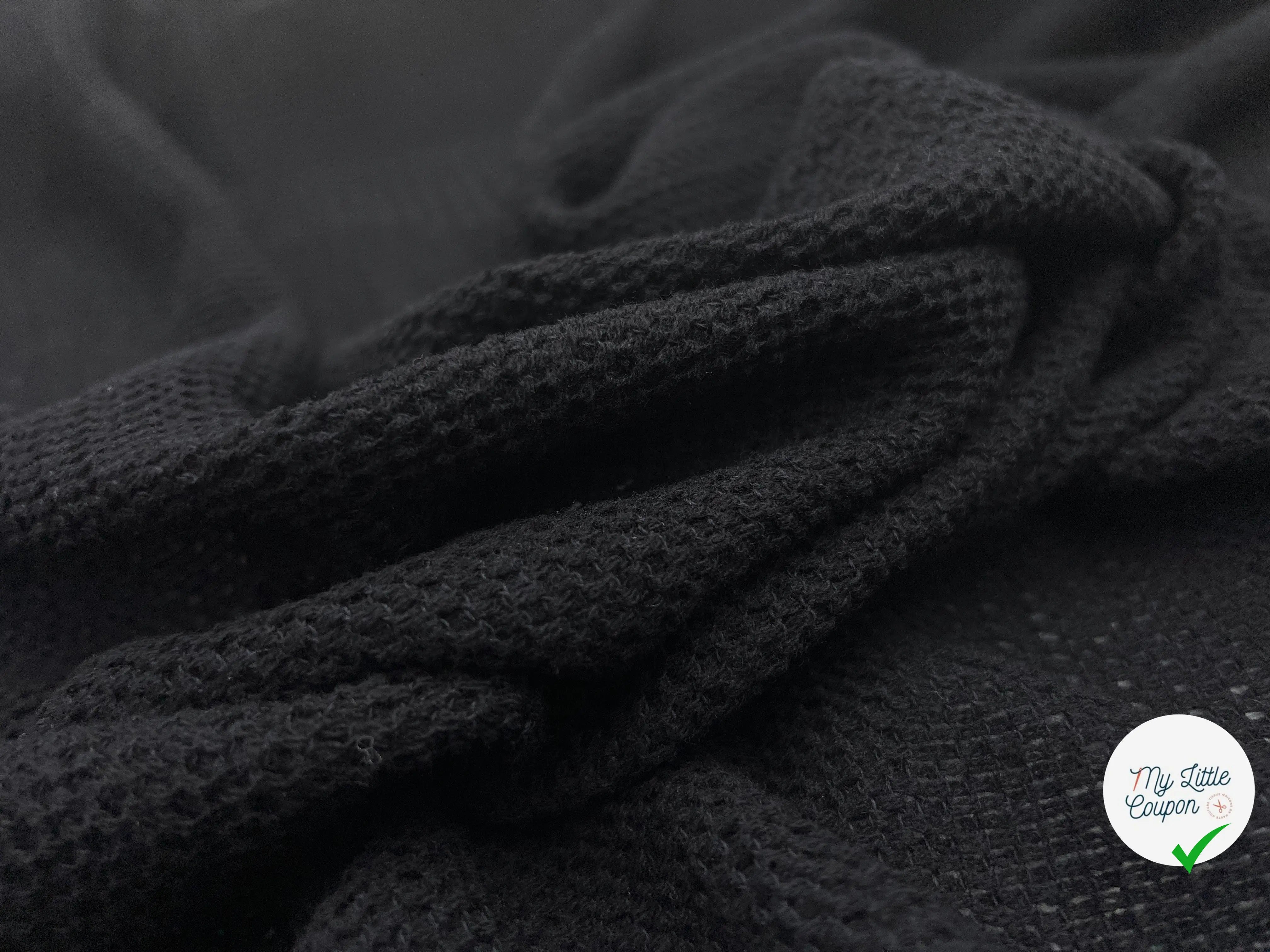 MAILLE DE LAINE FAÇON TRICOT - My Little Coupon - tissu - coudre
