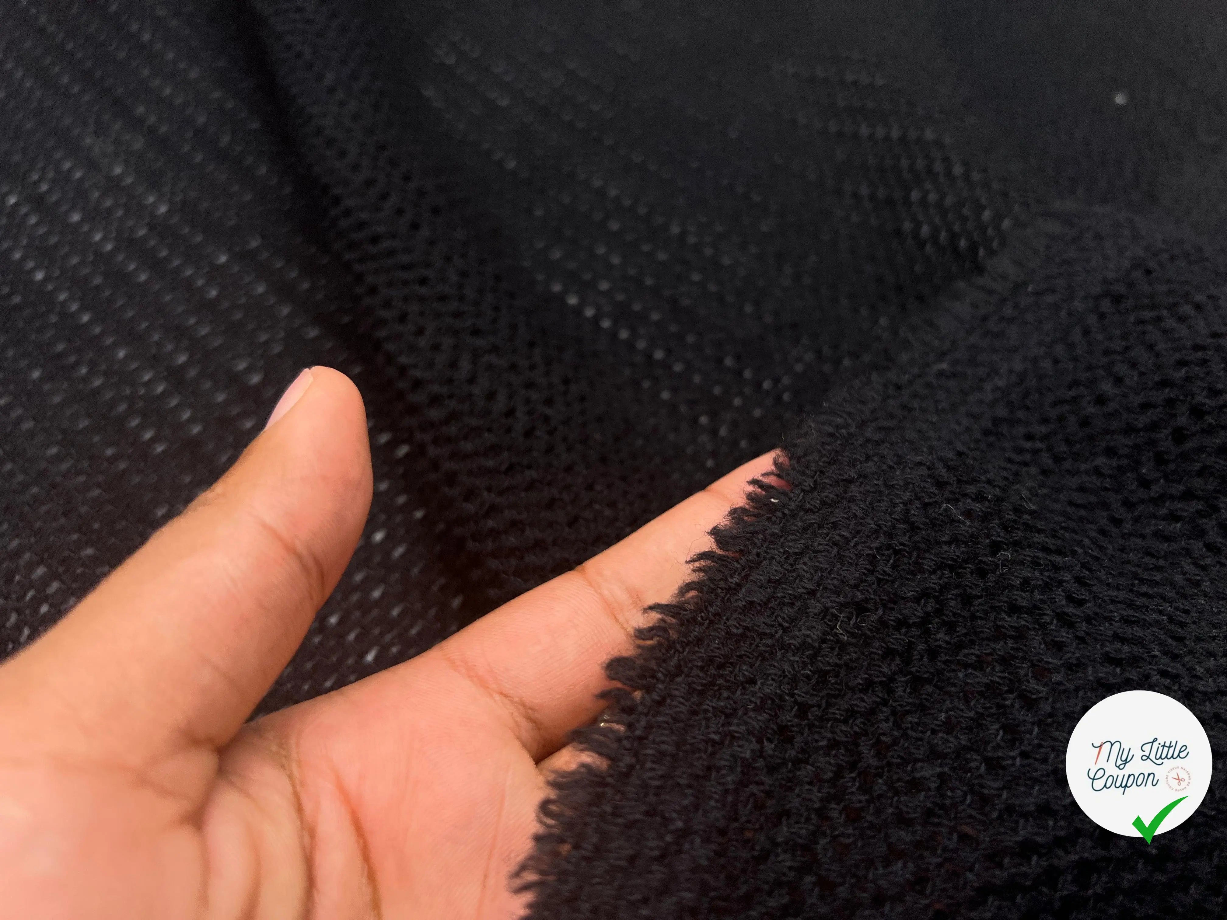 MAILLE DE LAINE FAÇON TRICOT - My Little Coupon - tissu - coudre