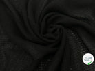 MAILLE DE LAINE TRICOT NOIRE LÉGÈREMENT AJOURÉE - My Little Coupon - tissu - coudre