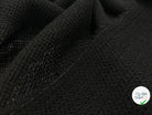 MAILLE DE LAINE TRICOT NOIRE LÉGÈREMENT AJOURÉE - My Little Coupon - tissu - coudre