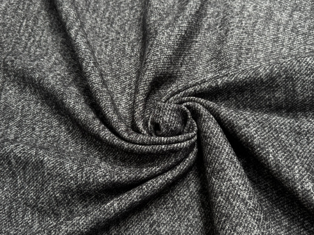 MAILLE DE LAINE TISSÉE ULTRA STRETCH GRIS CHINÉ - My Little Coupon
