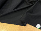 MAILLE DE LAINE ULTRA STRETCH NOIR RAYÉE BELLE TENUE - My Little Coupon