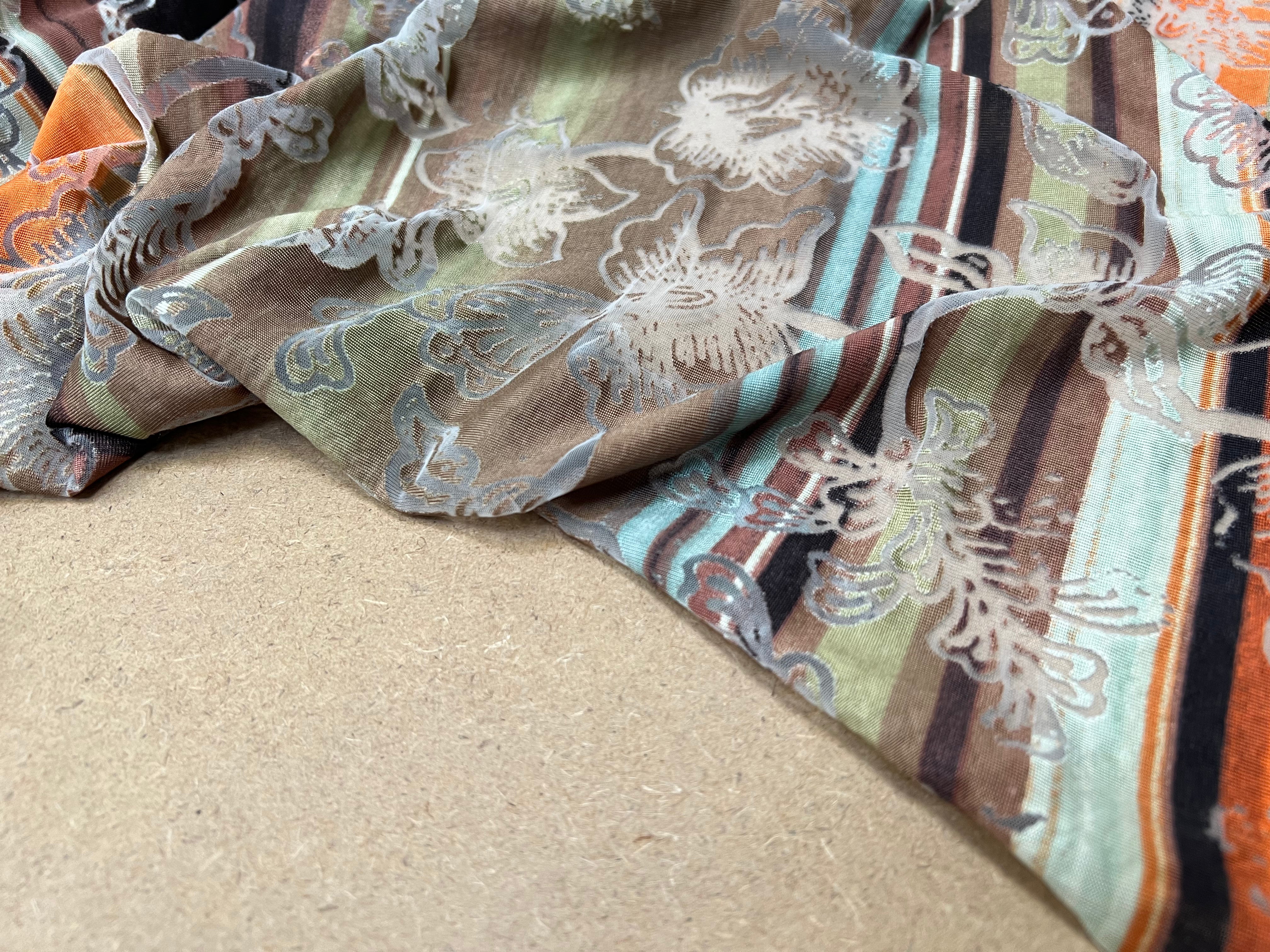 MAILLE DEVORÉE DE FLEURS RAYÉE - My Little Coupon