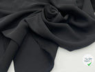 MAILLE DOUBLE ÉTOFFE STRETCH NOIRE - coupon de tissu de 3 mètres - My Little Coupon - tissu - coudre
