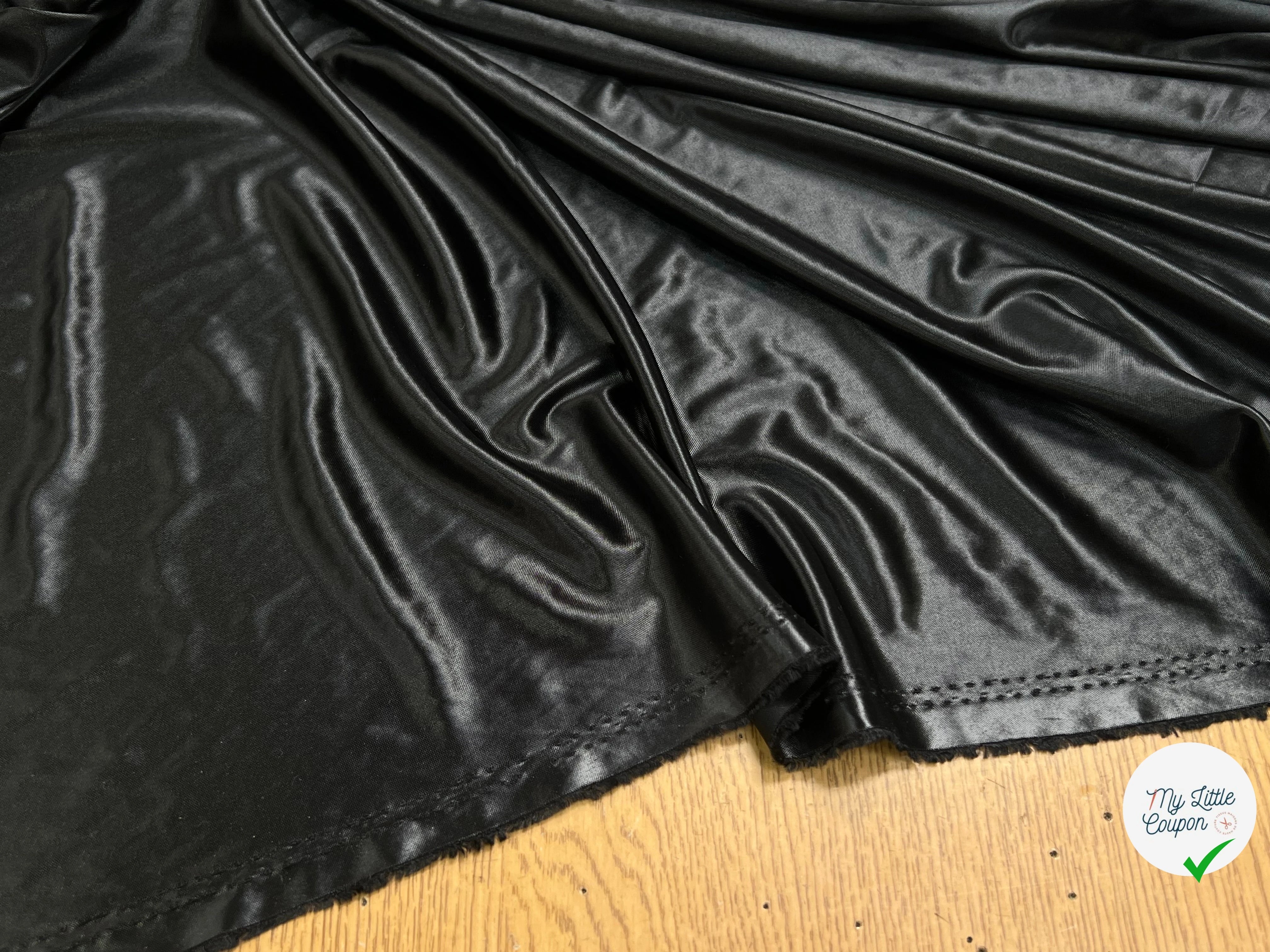 MAILLE EFFET CUIR FROIDE ET SOUPLE NOIR - My Little Coupon