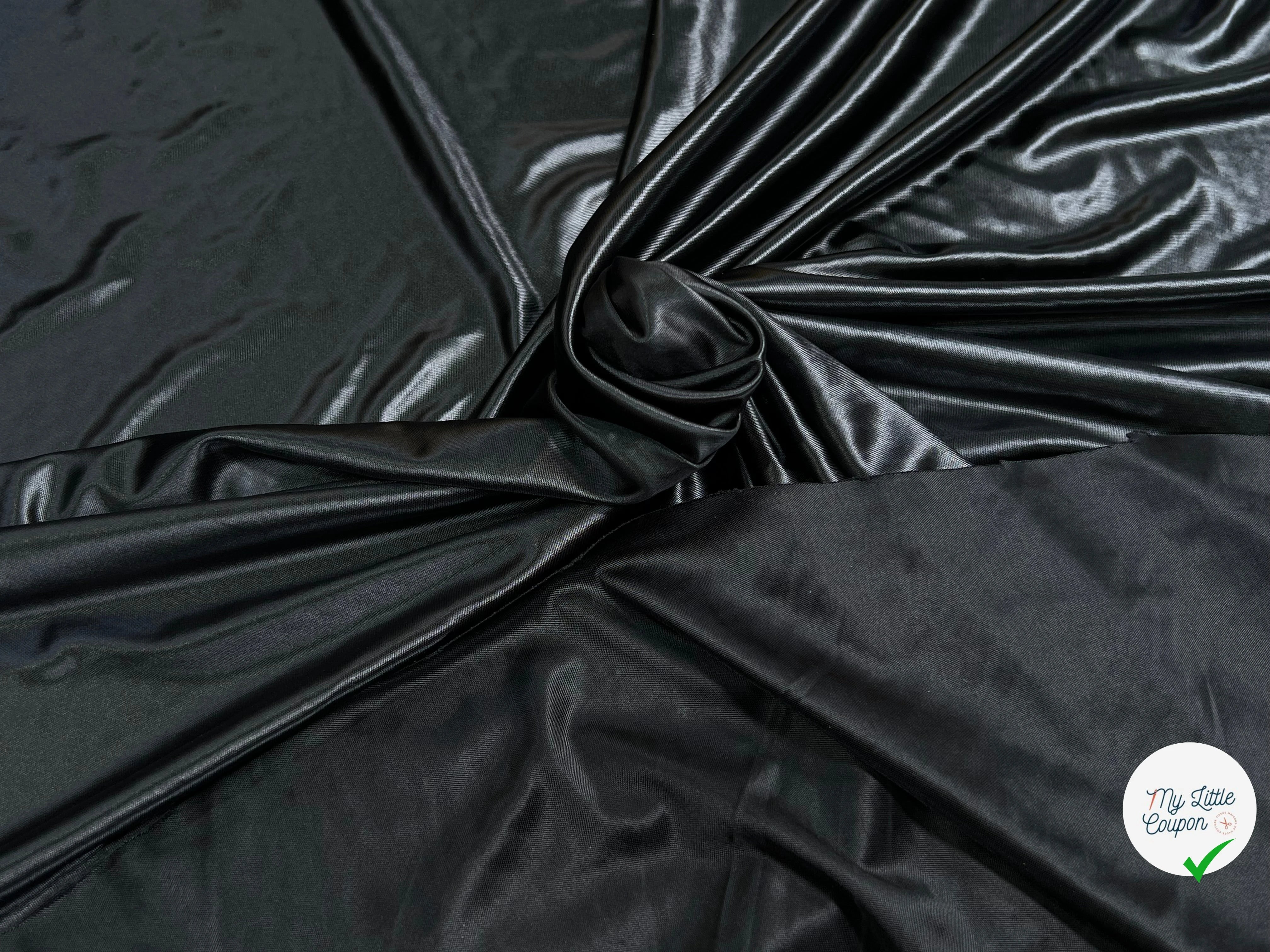 MAILLE EFFET CUIR FROIDE ET SOUPLE NOIR - My Little Coupon