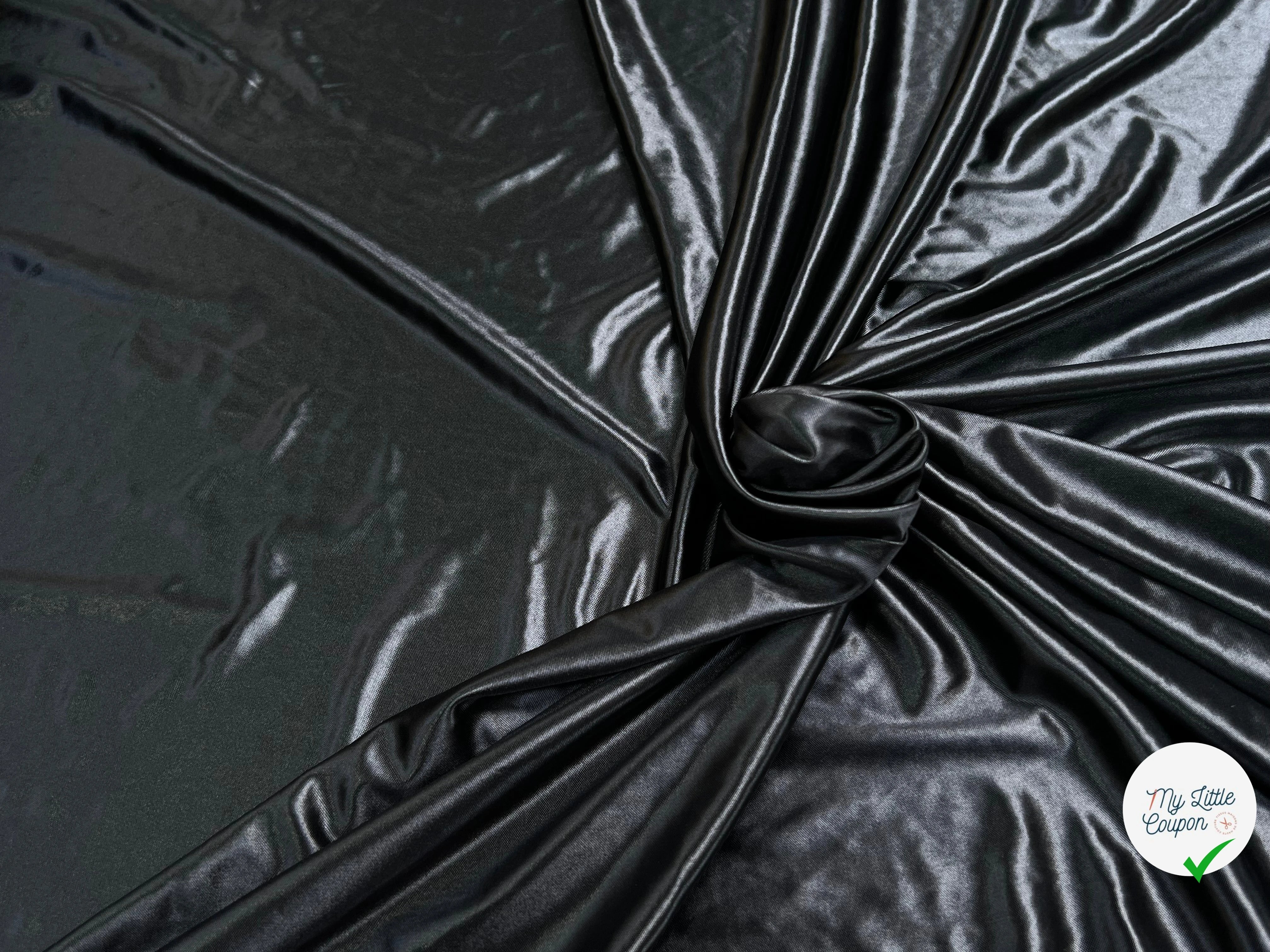 MAILLE EFFET CUIR FROIDE ET SOUPLE NOIR - My Little Coupon