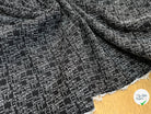 MAILLE EFFET GRUNGE MOUCHETÉE NOIR&BLANC - My Little Coupon
