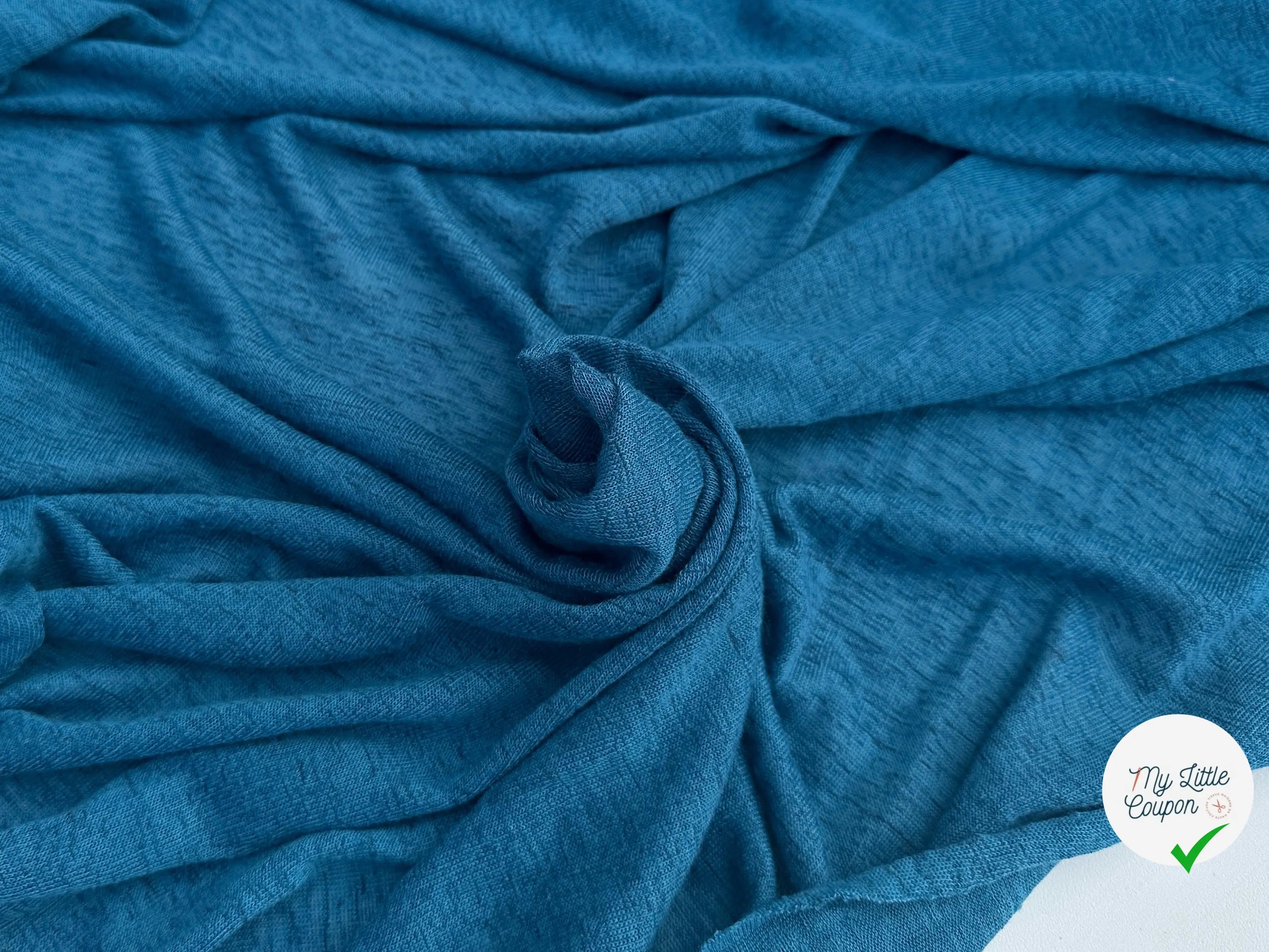MAILLE EFFET LIN CHIC BLEU - My Little Coupon