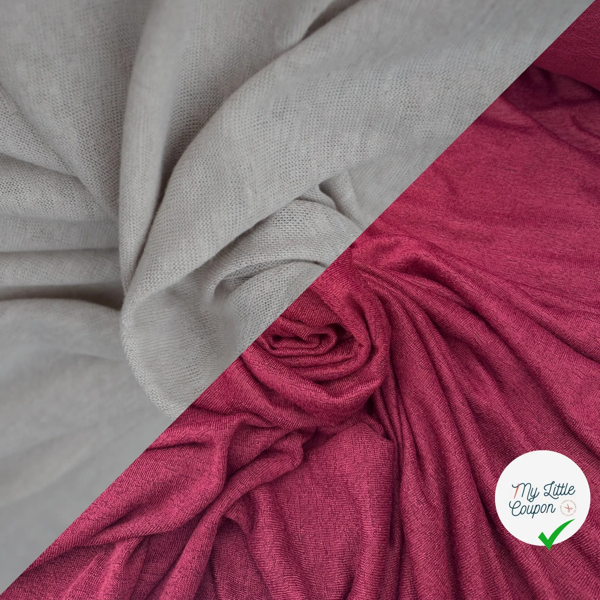 MAILLE EFFET LIN CHIC BORDEAUX & MAILLE EFFET LIN BEIGE - My Little Coupon
