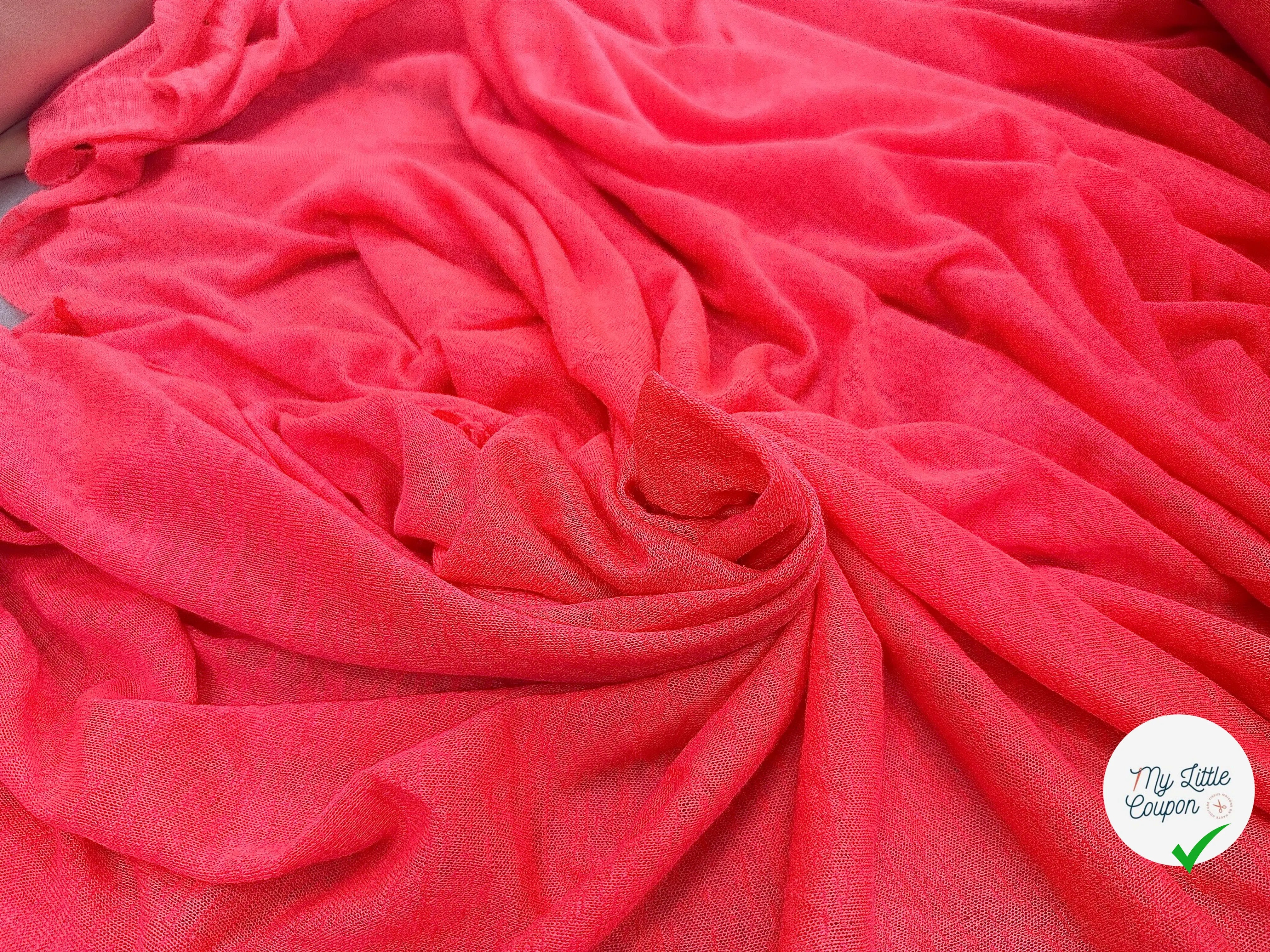 MAILLE EFFET LIN CHIC ROSE PAMPLEMOUSSE FLASHY MLC INTERN