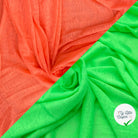 MAILLE EFFET LIN ORANGE & MAILLE EFFET LIN VERT FLASHY - My Little Coupon