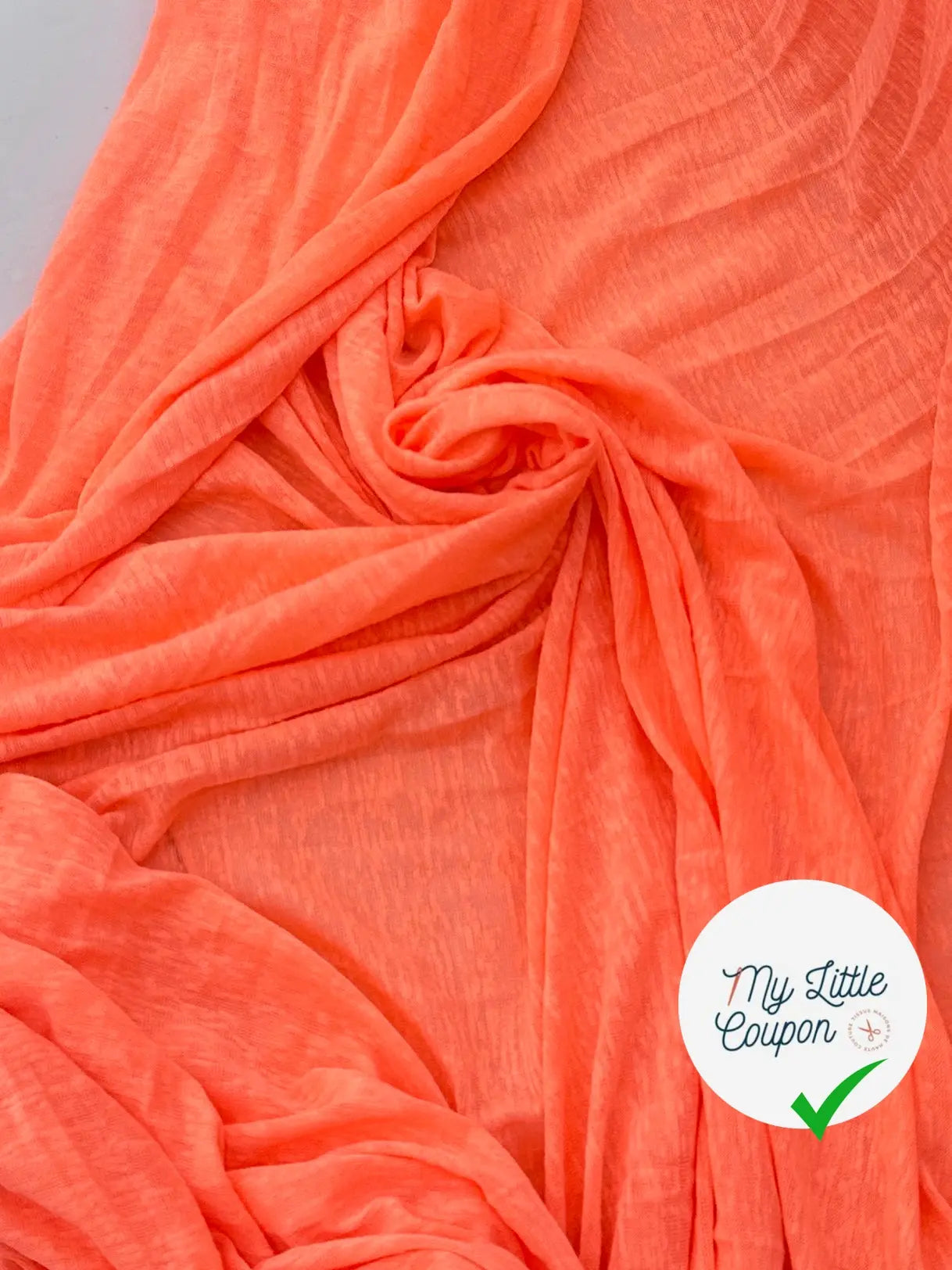 MAILLE EFFET LIN ORANGE & MAILLE EFFET LIN VERT FLASHY - My Little Coupon