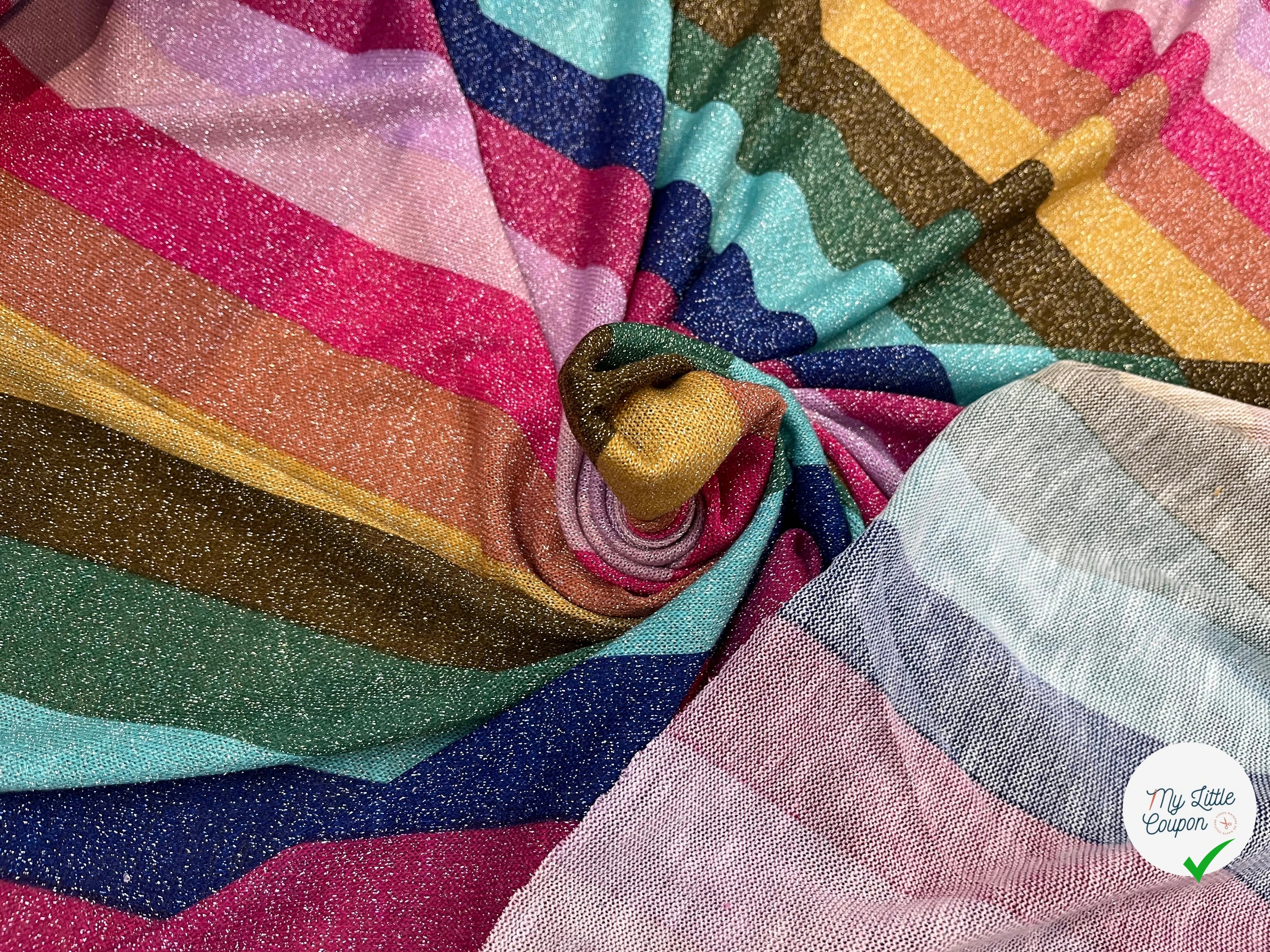 MAILLE FESTIVE MULTICOLORES BRILLANTE - My Little Coupon