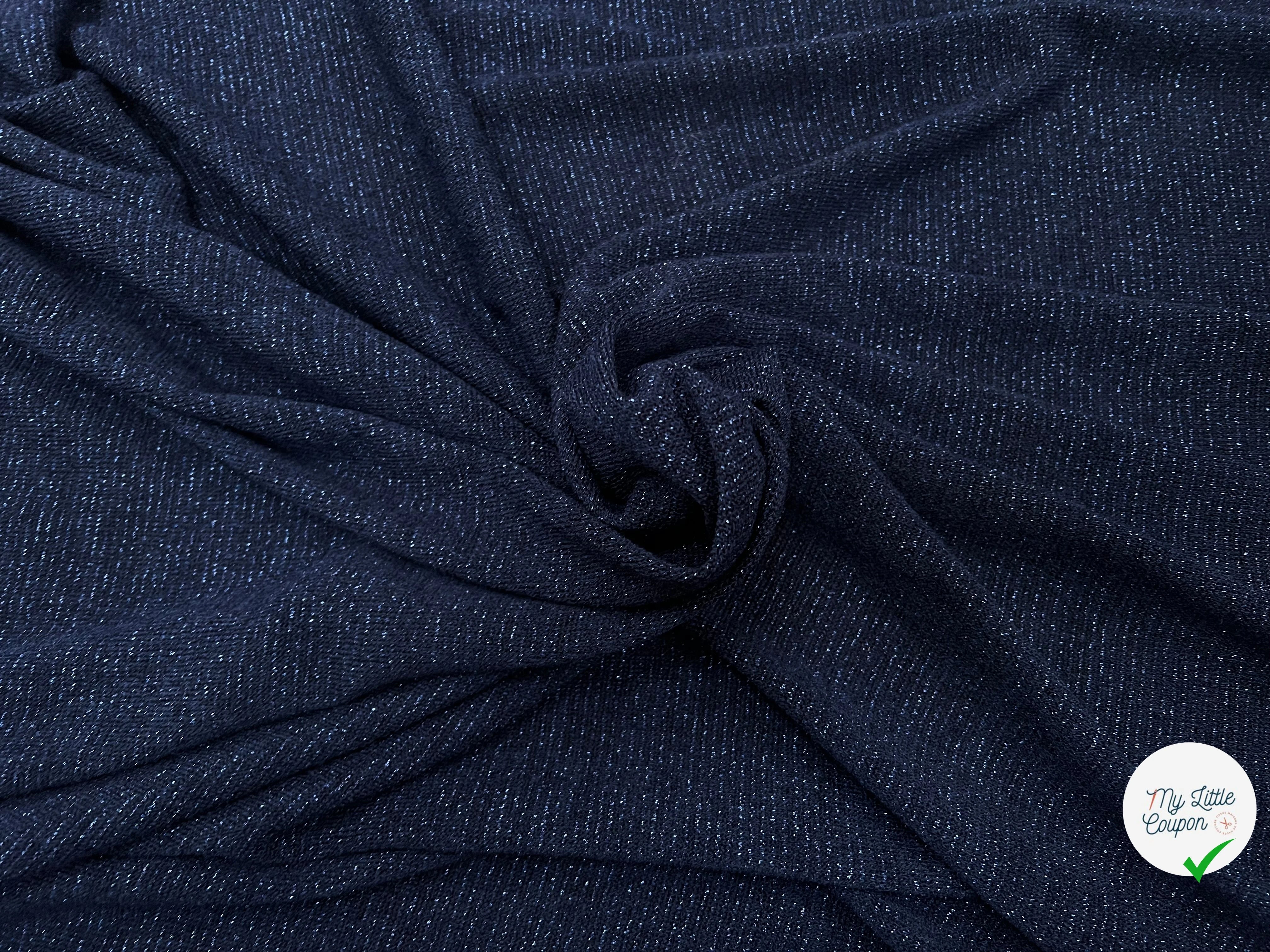 MAILLE FETE BLEU MARINE LÉGÈREMENT BRILLANTE - My Little Coupon