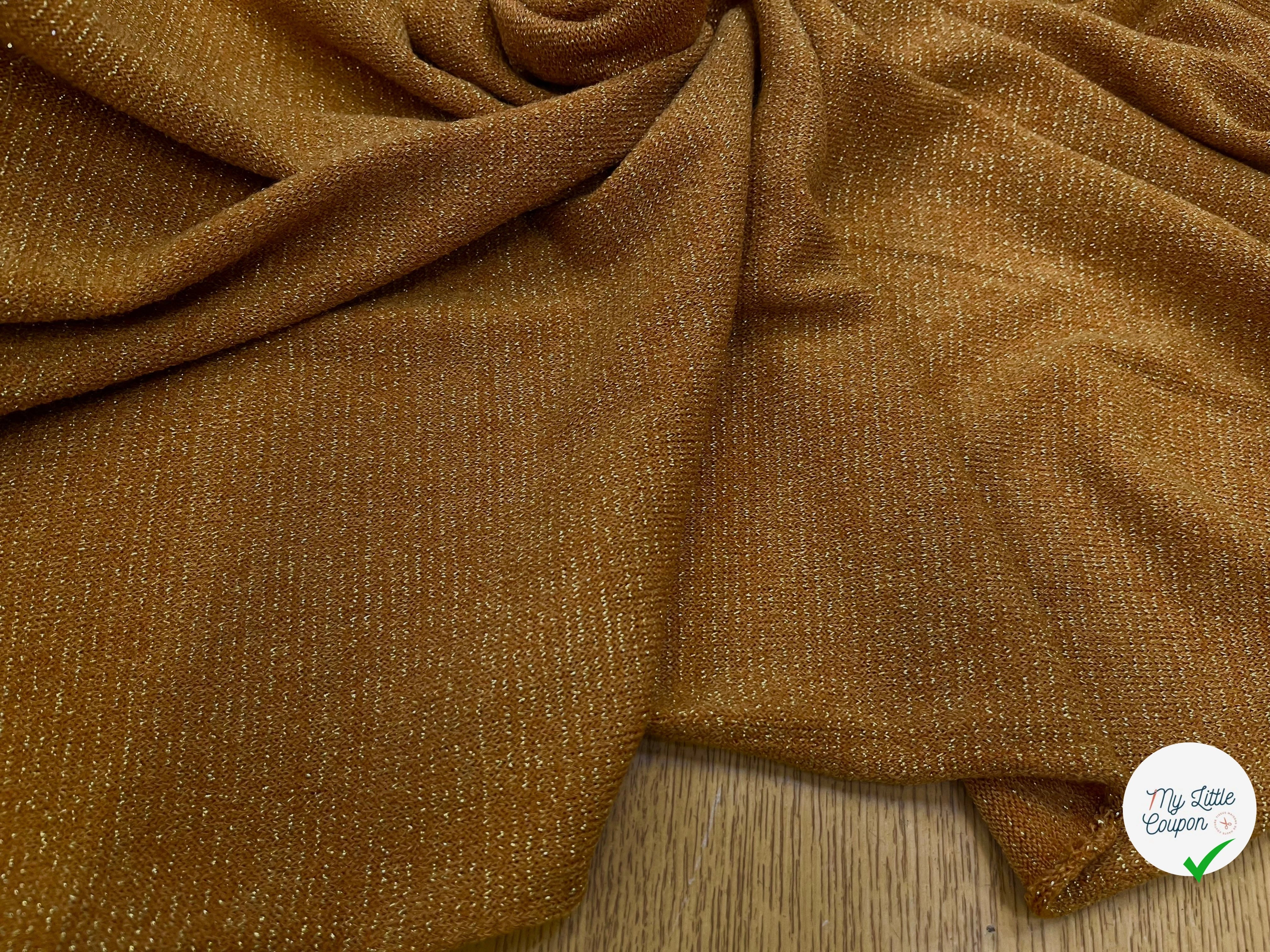 MAILLE FÊTE LÉGÈREMENT BRILLANTE MOUTARDE - My Little Coupon