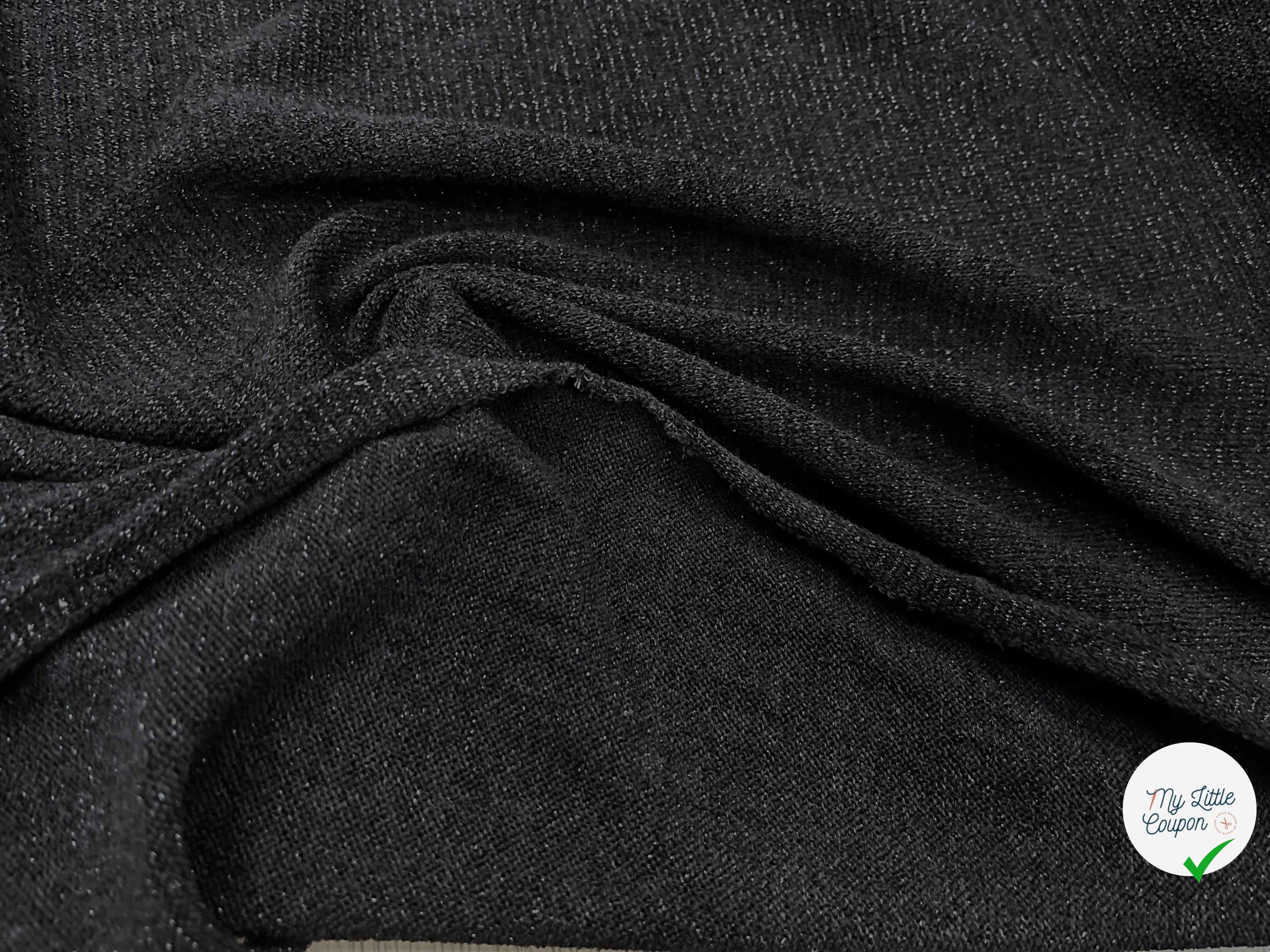 MAILLE FÊTE NOIR LÉGÈREMENT BRILLANTE - My Little Coupon