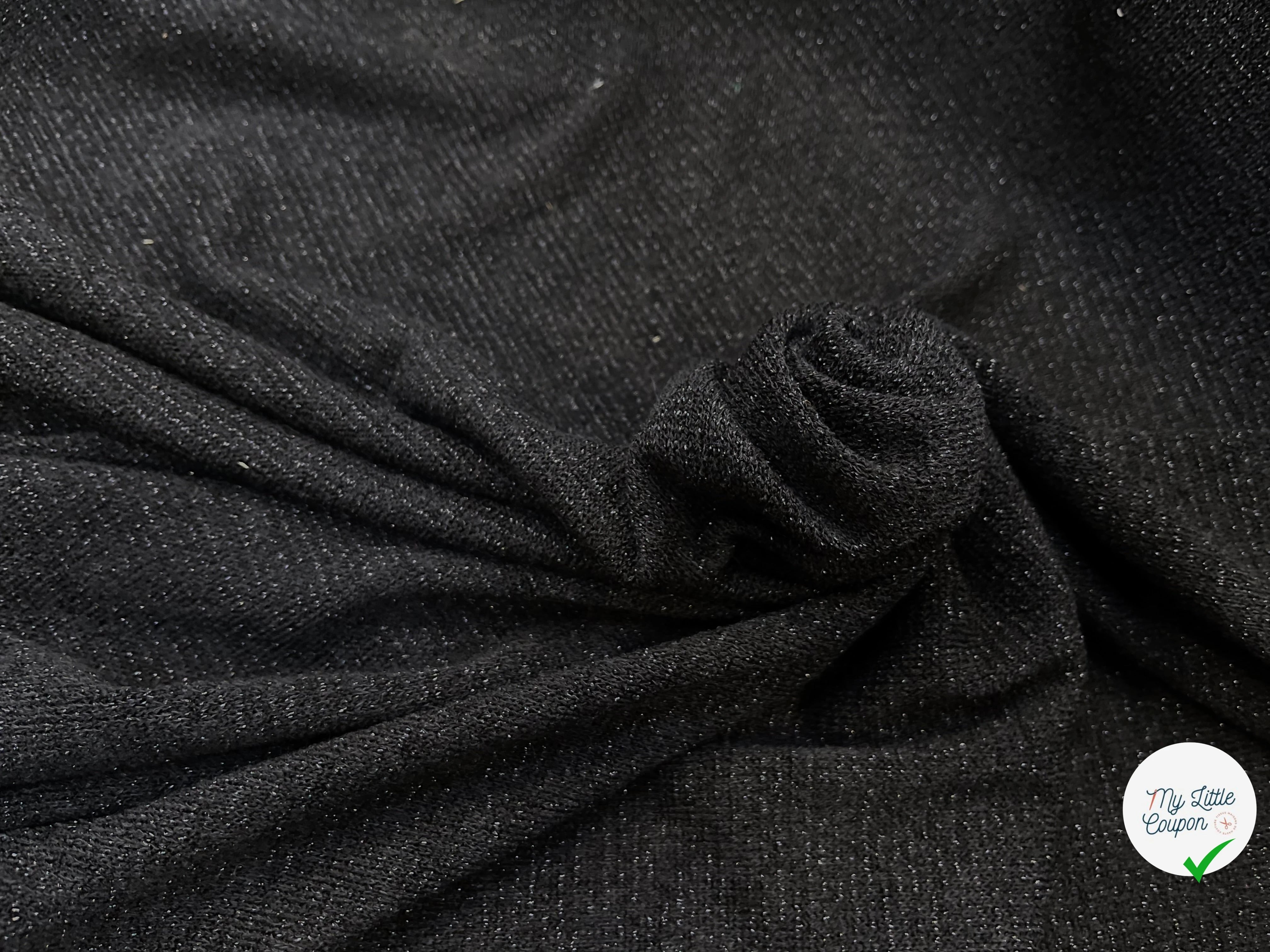 MAILLE FÊTE NOIR LÉGÈREMENT BRILLANTE - My Little Coupon