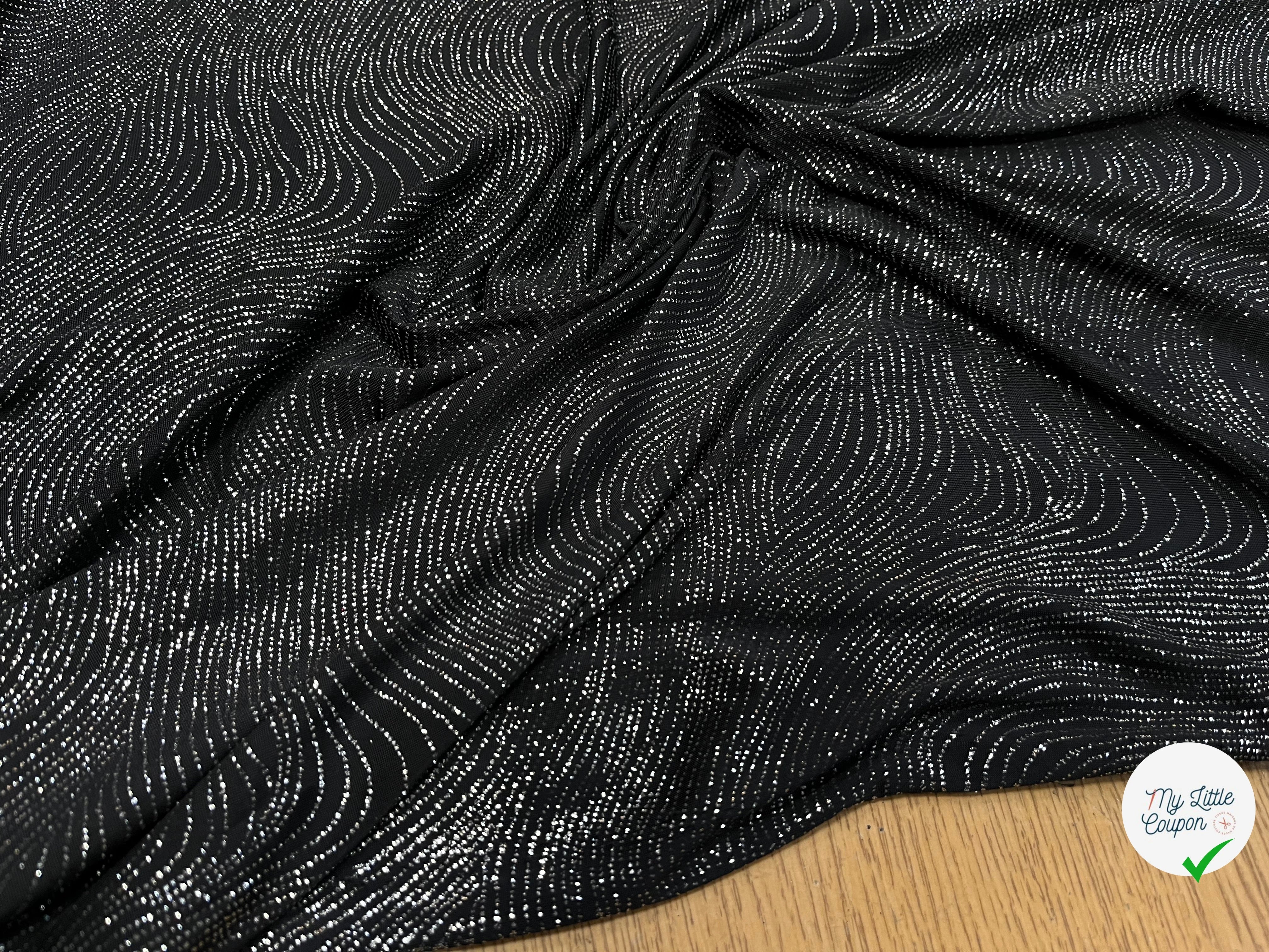 MAILLE FÊTE SÉQUIN BLACK&SILVER - My Little Coupon