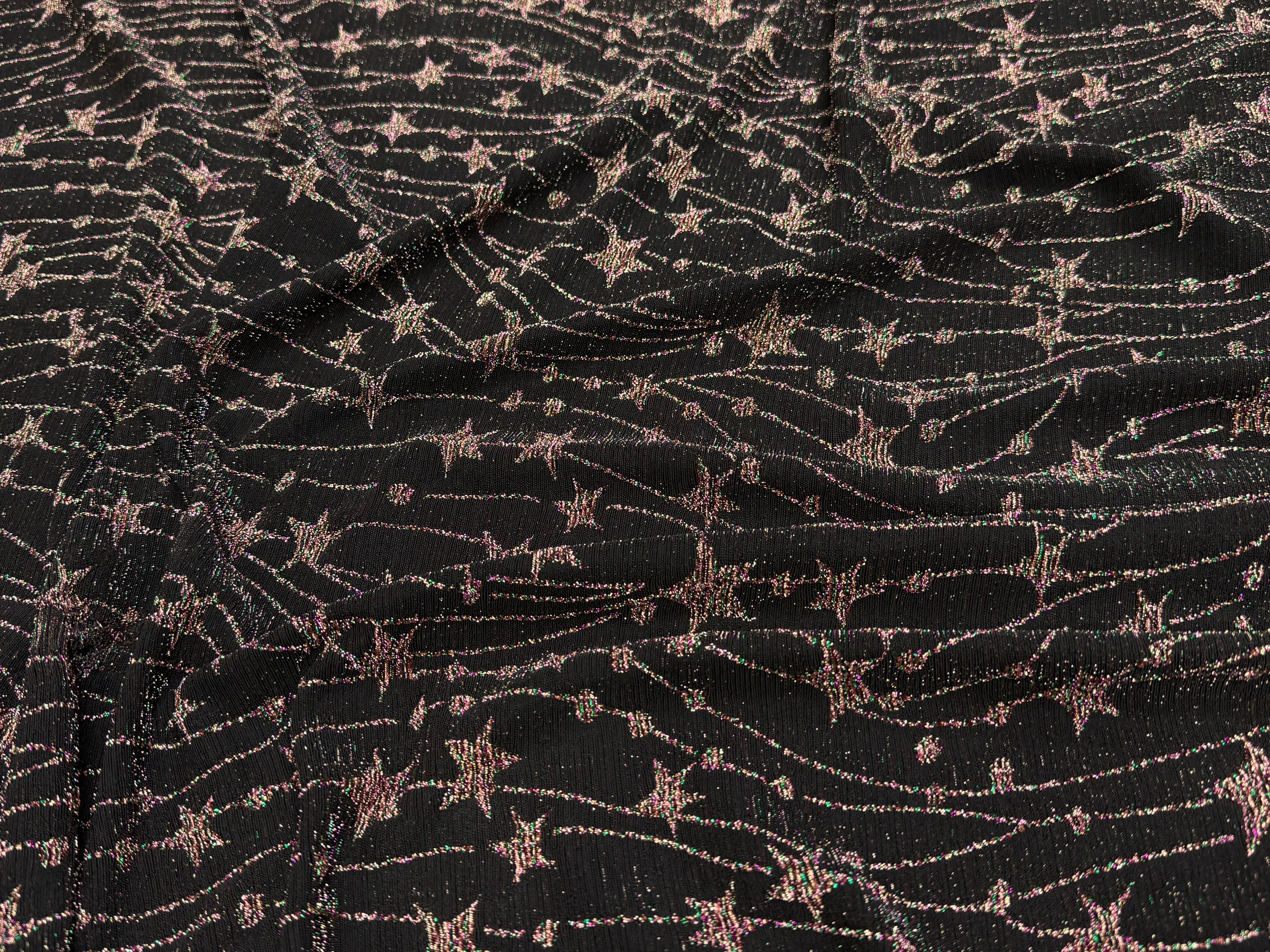 MAILLE FÊTE ULTRA STRETCH BRILLANT FEU D'ARTIFICE POLY MULTICOL VIOLET AS HANGER - My Little Coupon