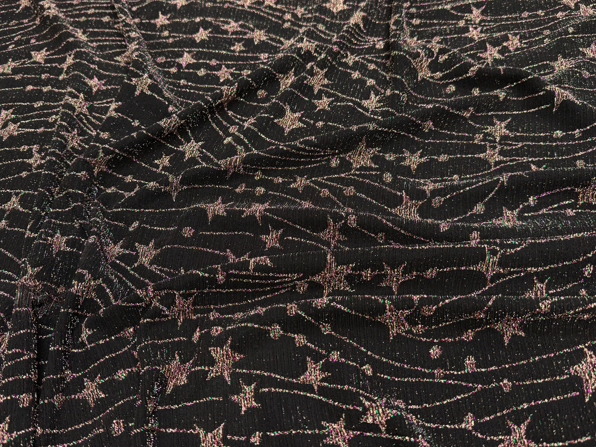 MAILLE FÊTE ULTRA STRETCH BRILLANT FEU D'ARTIFICE POLY MULTICOL VIOLET AS HANGER - My Little Coupon