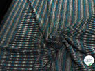 MAILLE FÊTE ULTRA STRETCH BRILLANT POLY INTERLOCK TURQUOISE/RED - My Little Coupon