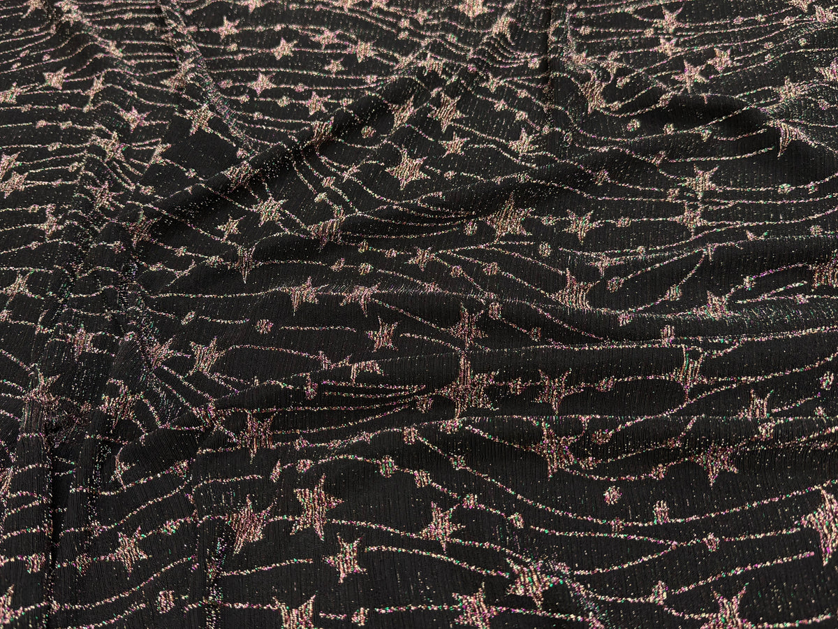 MAILLE FÊTE ULTRA STRETCH BRILLANT FEU D'ARTIFICE POLY MULTICOL VIOLET AS HANGER - My Little Coupon